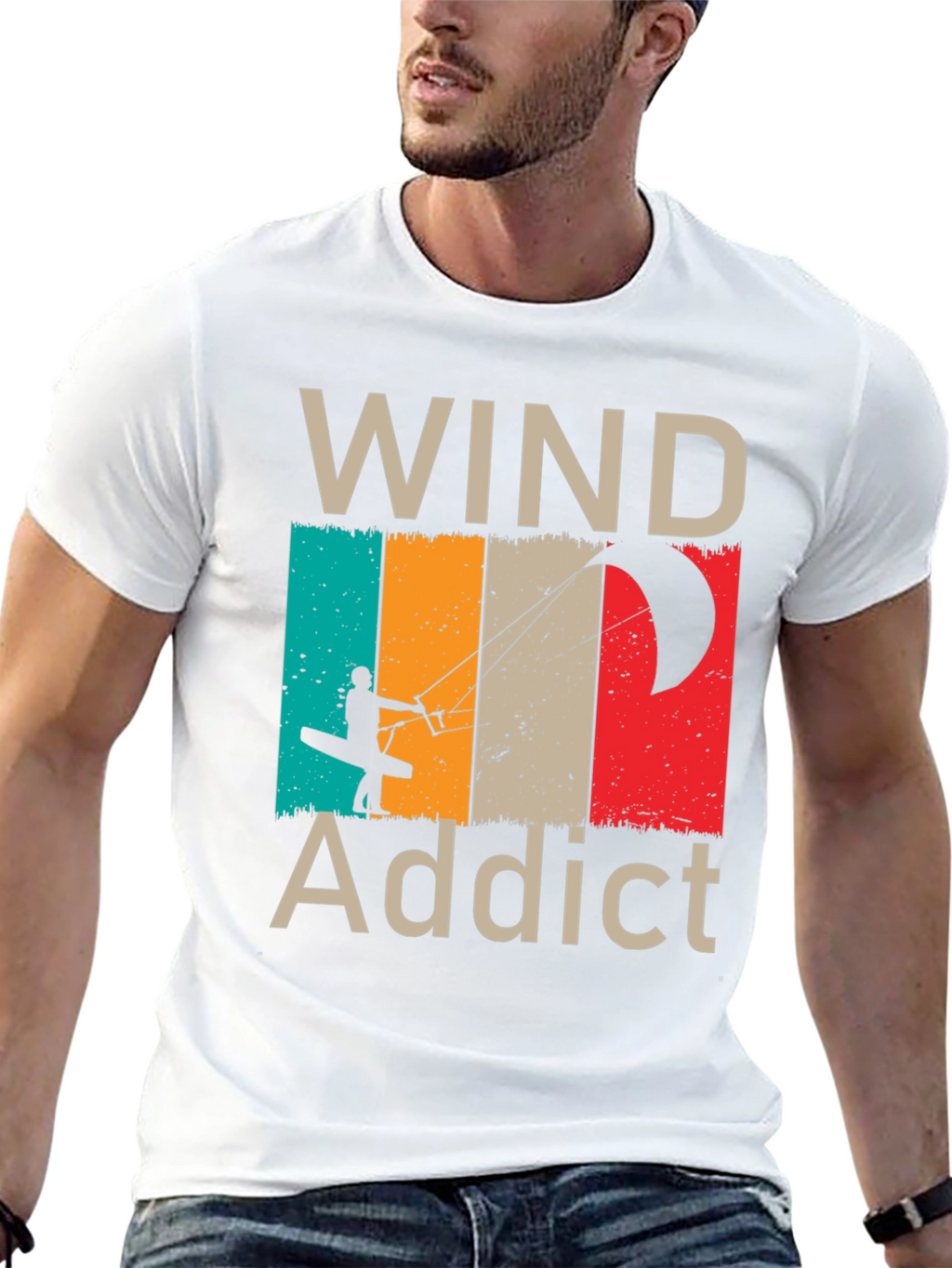 Wind Addict T-Shirt - Kiteboarding Design