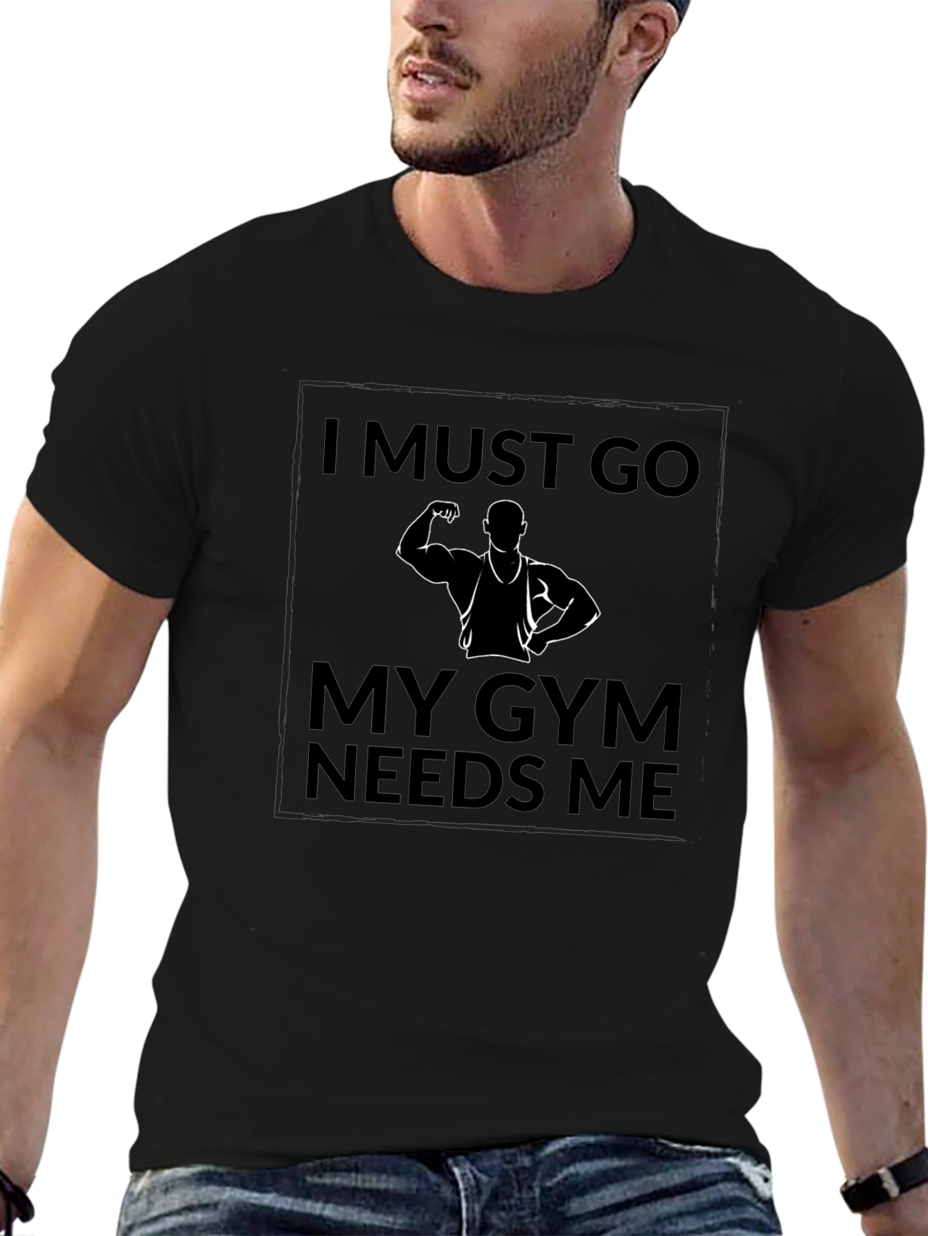 Gym Motivation Black T-Shirt