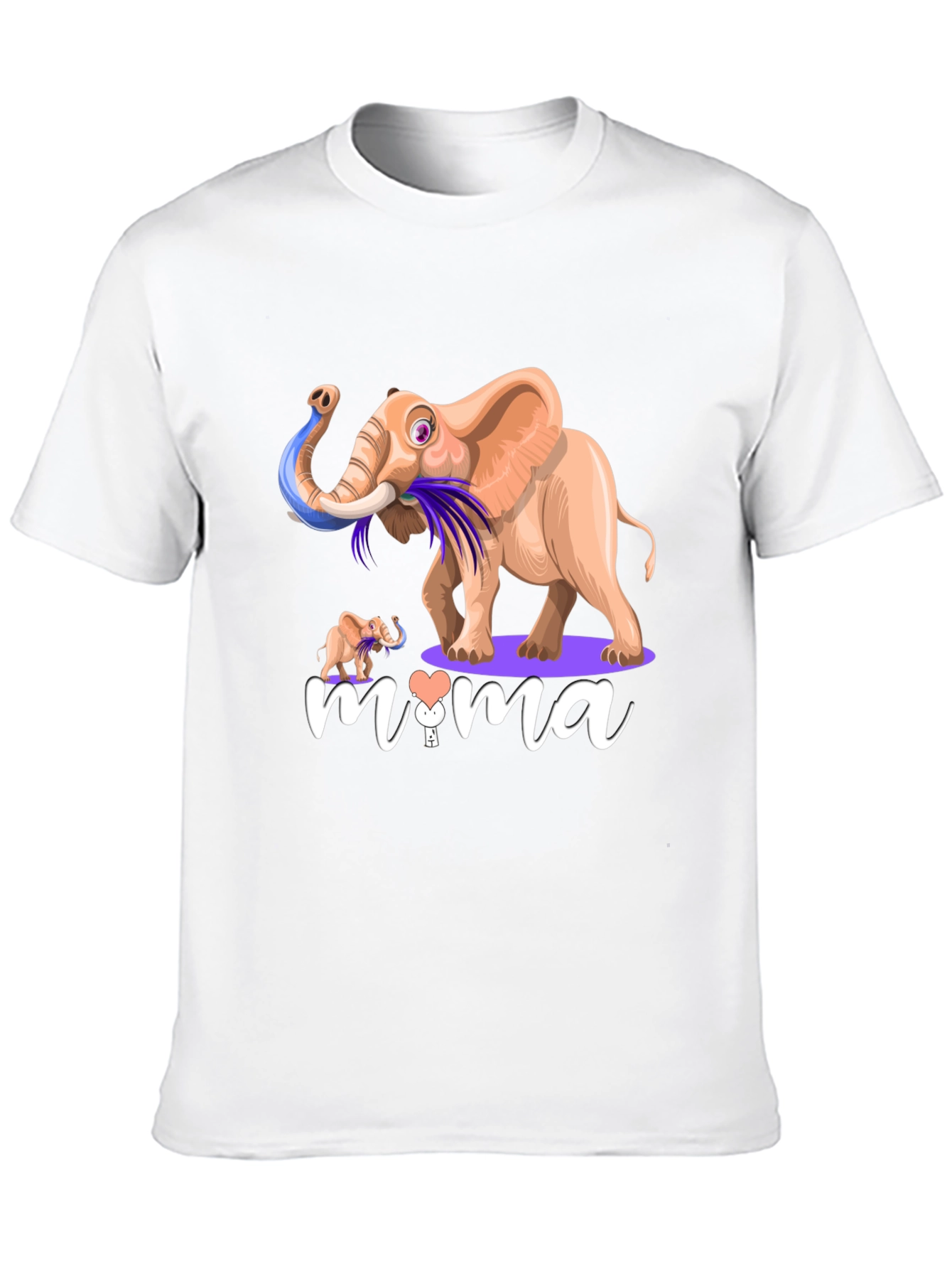 Elephant Mama Graphic T-Shirt - Unisex Black Tee