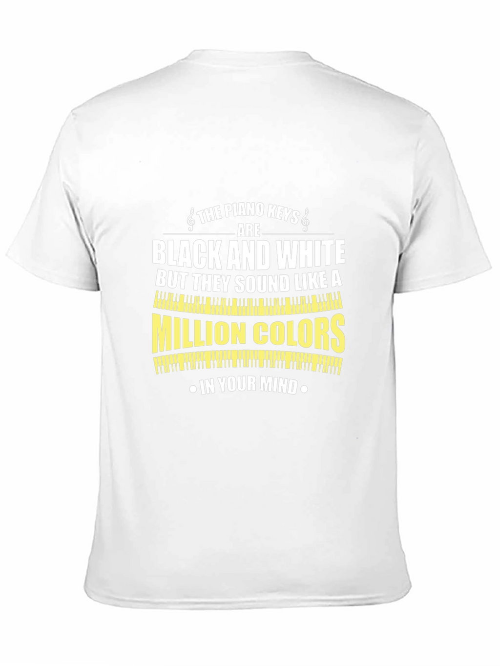 Piano Keys Black and White T-Shirt
