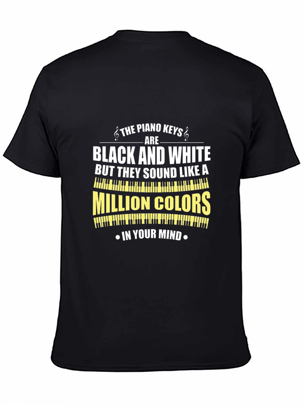 Piano Keys Black and White T-Shirt