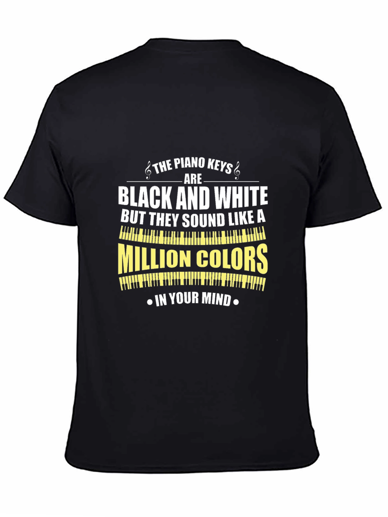 Piano Keys Black and White T-Shirt