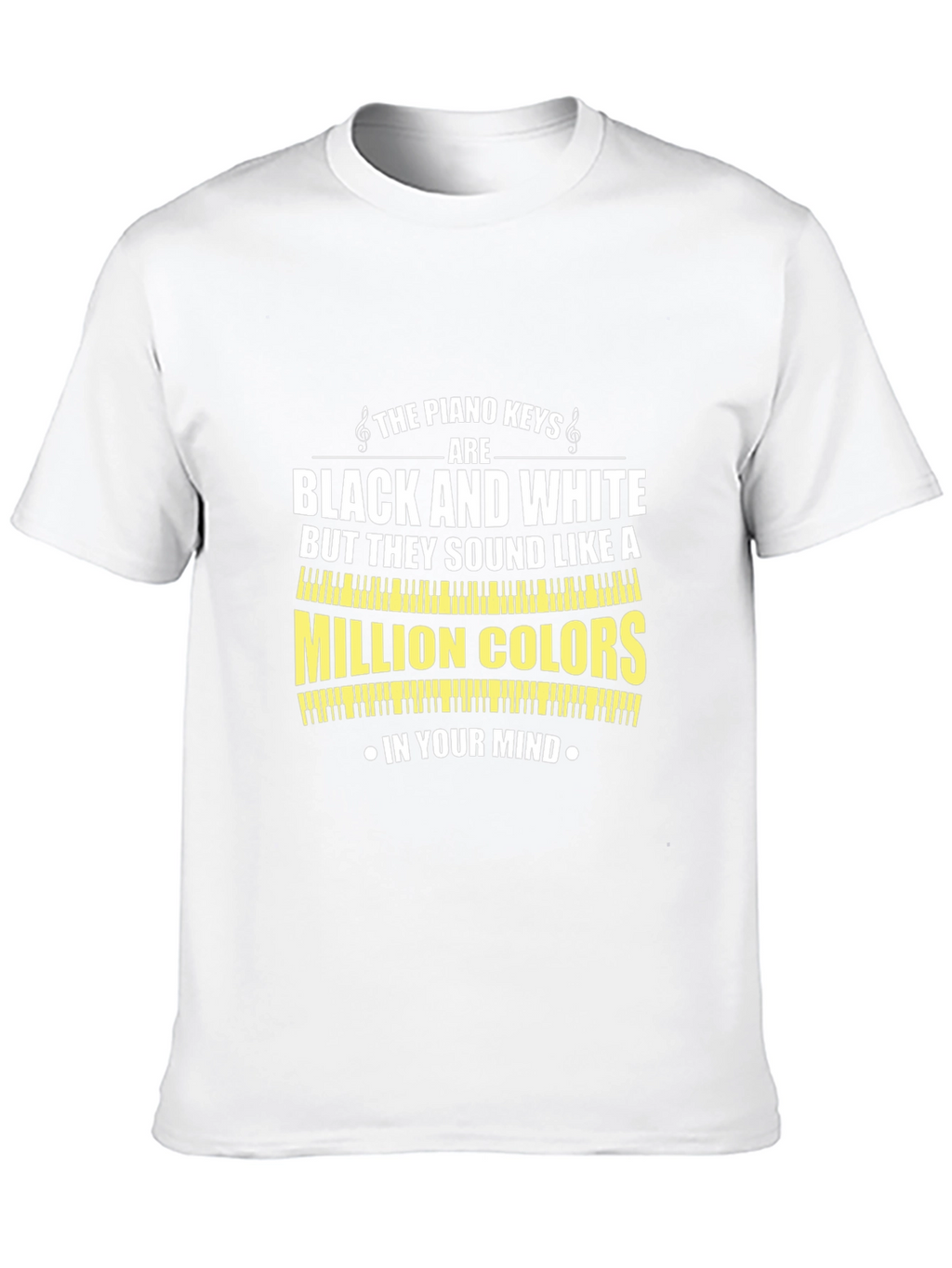 Piano Keys Black and White T-Shirt