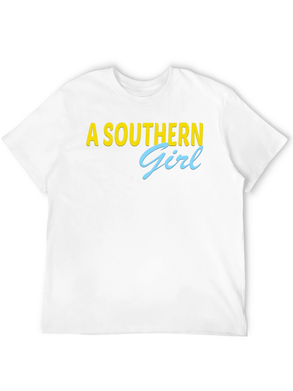A Southern Girl Tee - Black Crew Neck
