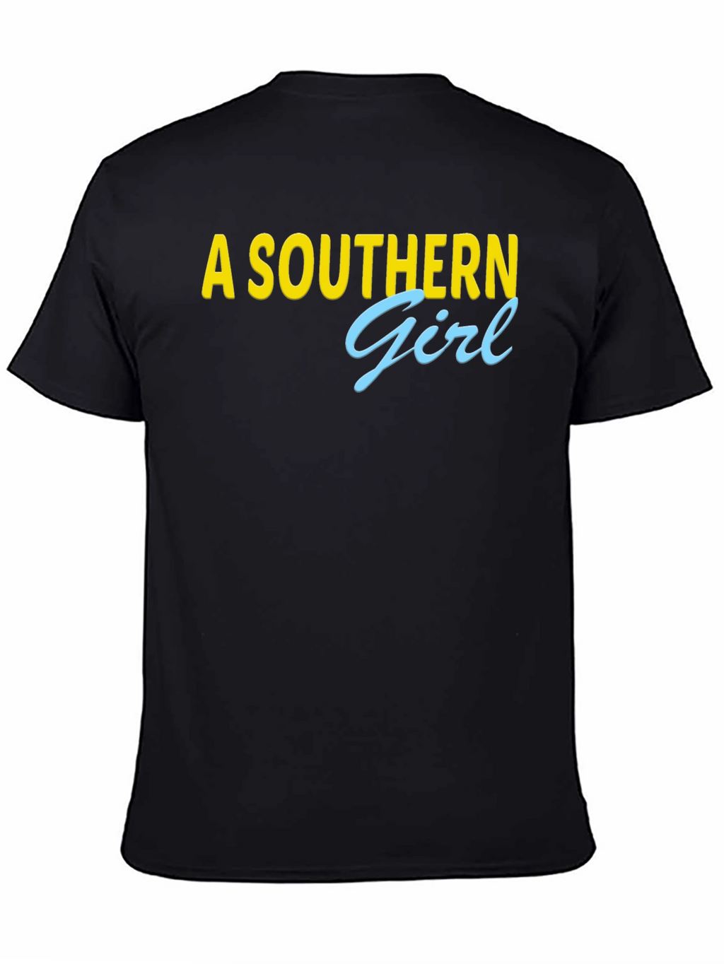 A Southern Girl Tee - Black Crew Neck