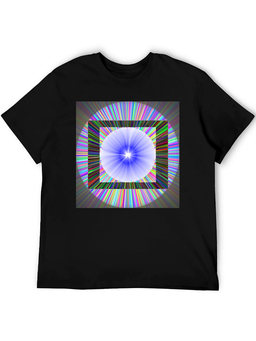 Geometric Circle & Square Graphic Tee