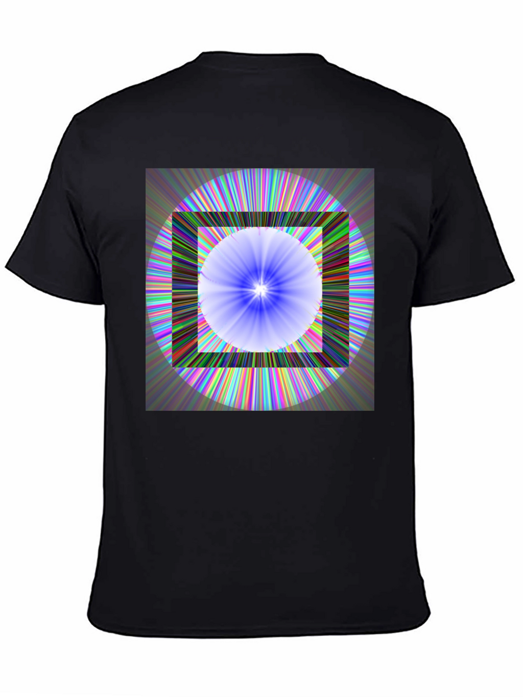Geometric Circle & Square Graphic Tee