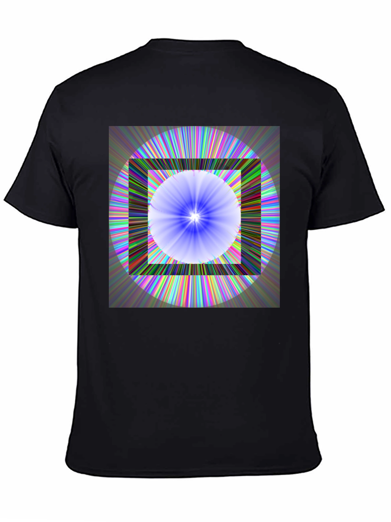 Geometric Circle & Square Graphic Tee