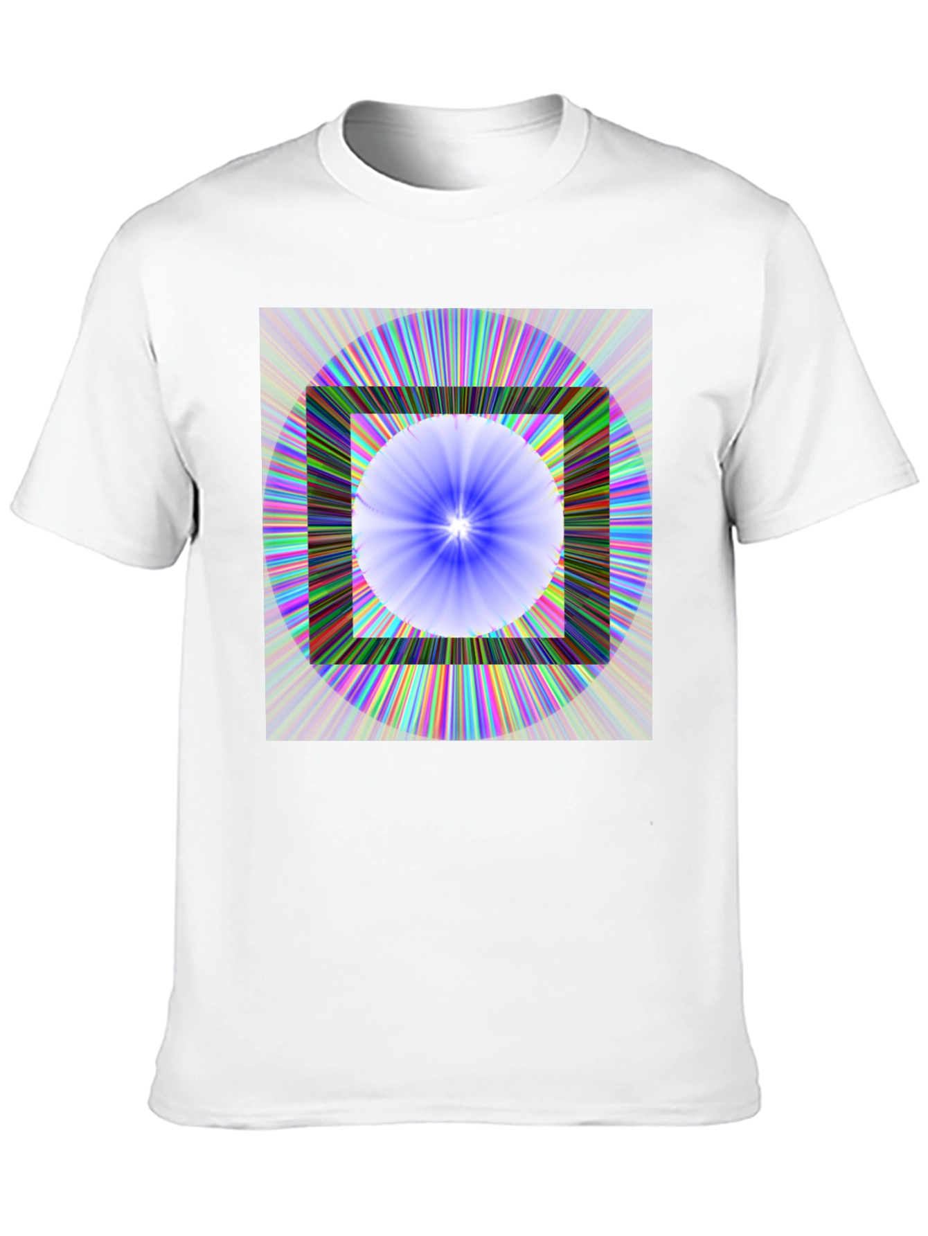 Geometric Circle & Square Graphic Tee