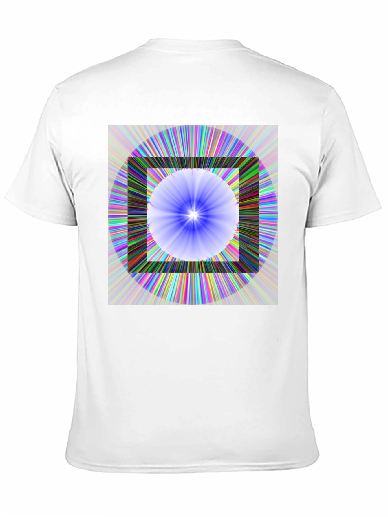 Geometric Circle & Square Graphic Tee