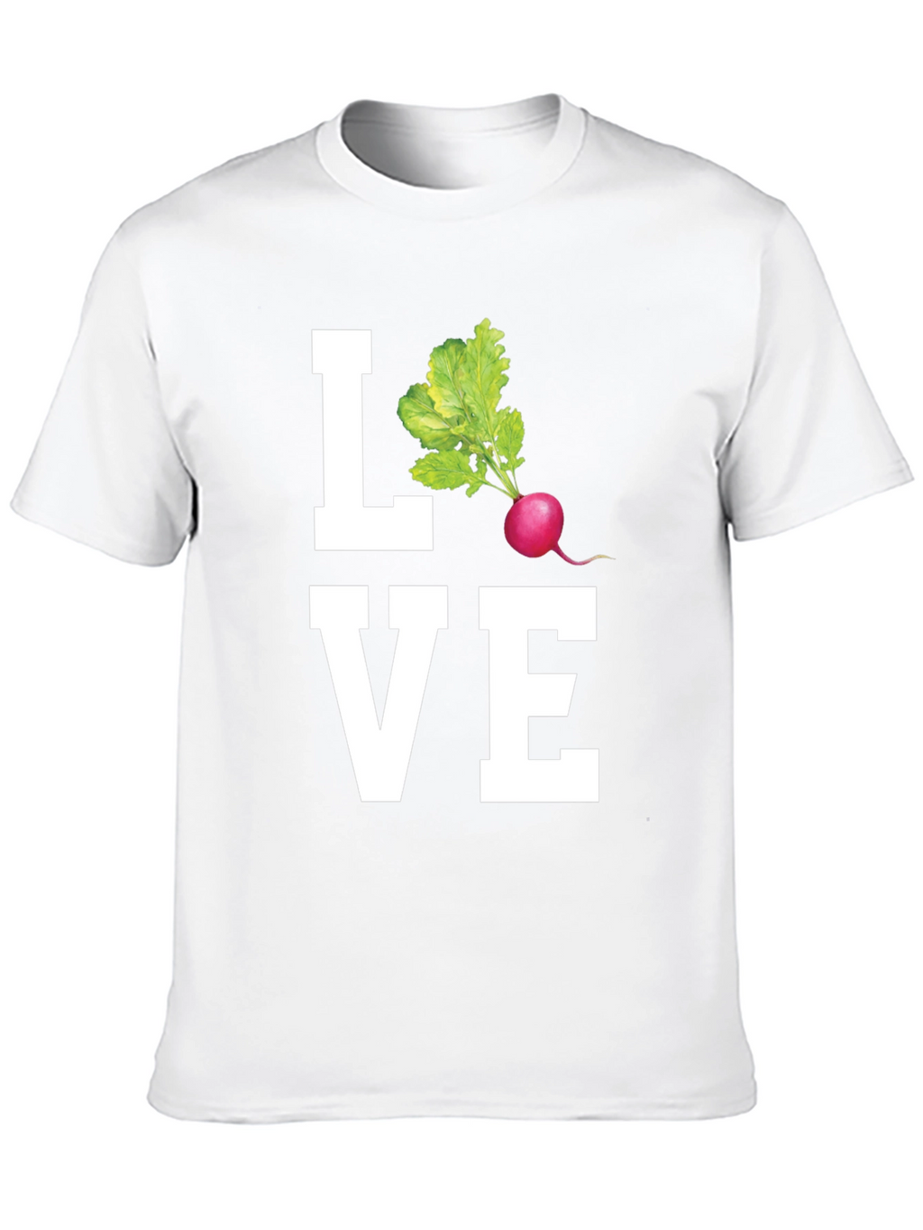 Love Radishes Graphic Tee - Black Cotton Shirt