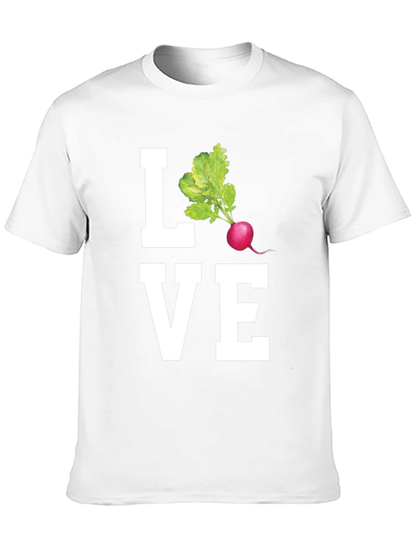 Love Radishes Graphic Tee - Black Cotton Shirt