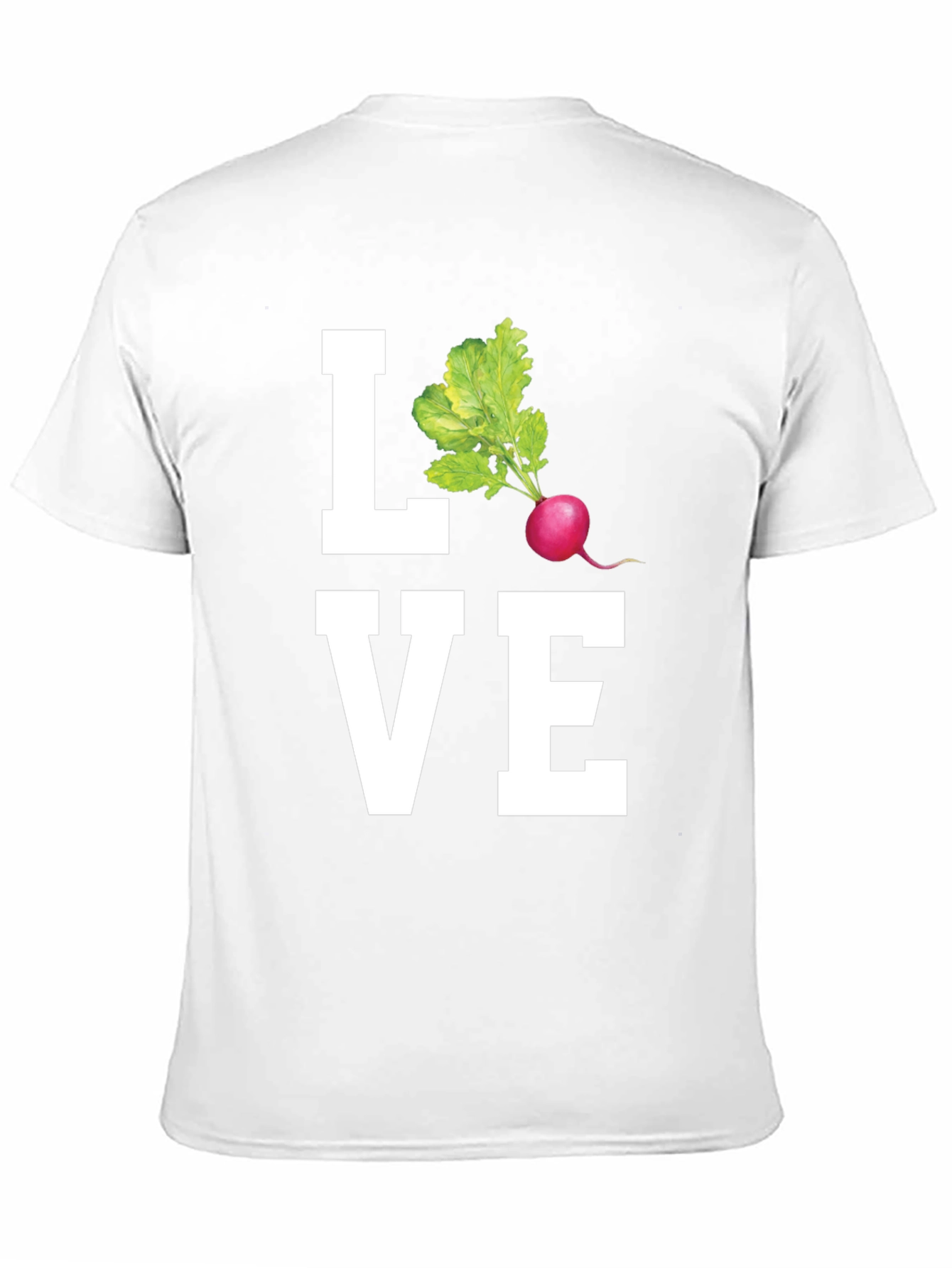 Love Radishes Graphic Tee - Black Cotton Shirt