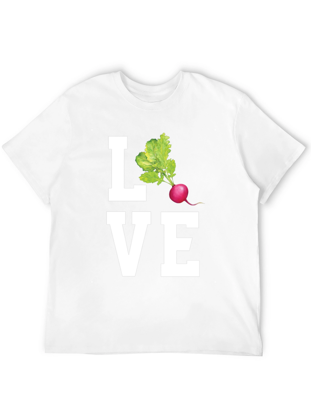 Love Radishes Graphic Tee - Black Cotton Shirt