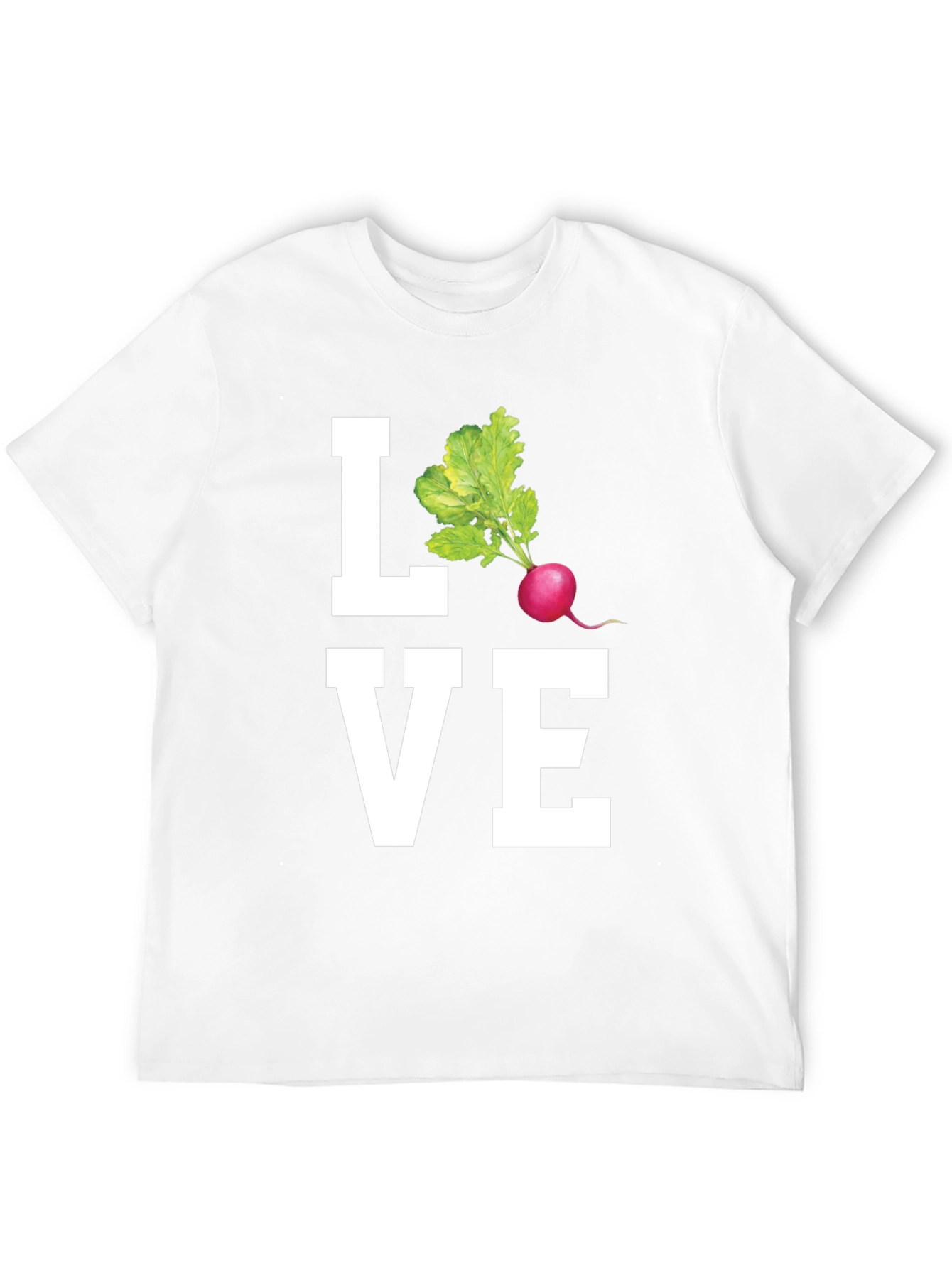 Love Radishes Graphic Tee - Black Cotton Shirt