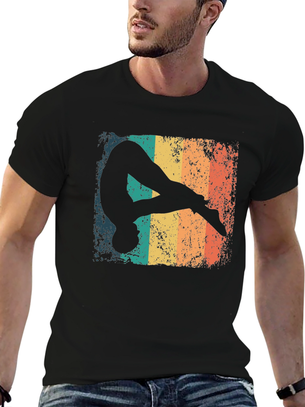 Retro Gymnast Graphic T-Shirt
