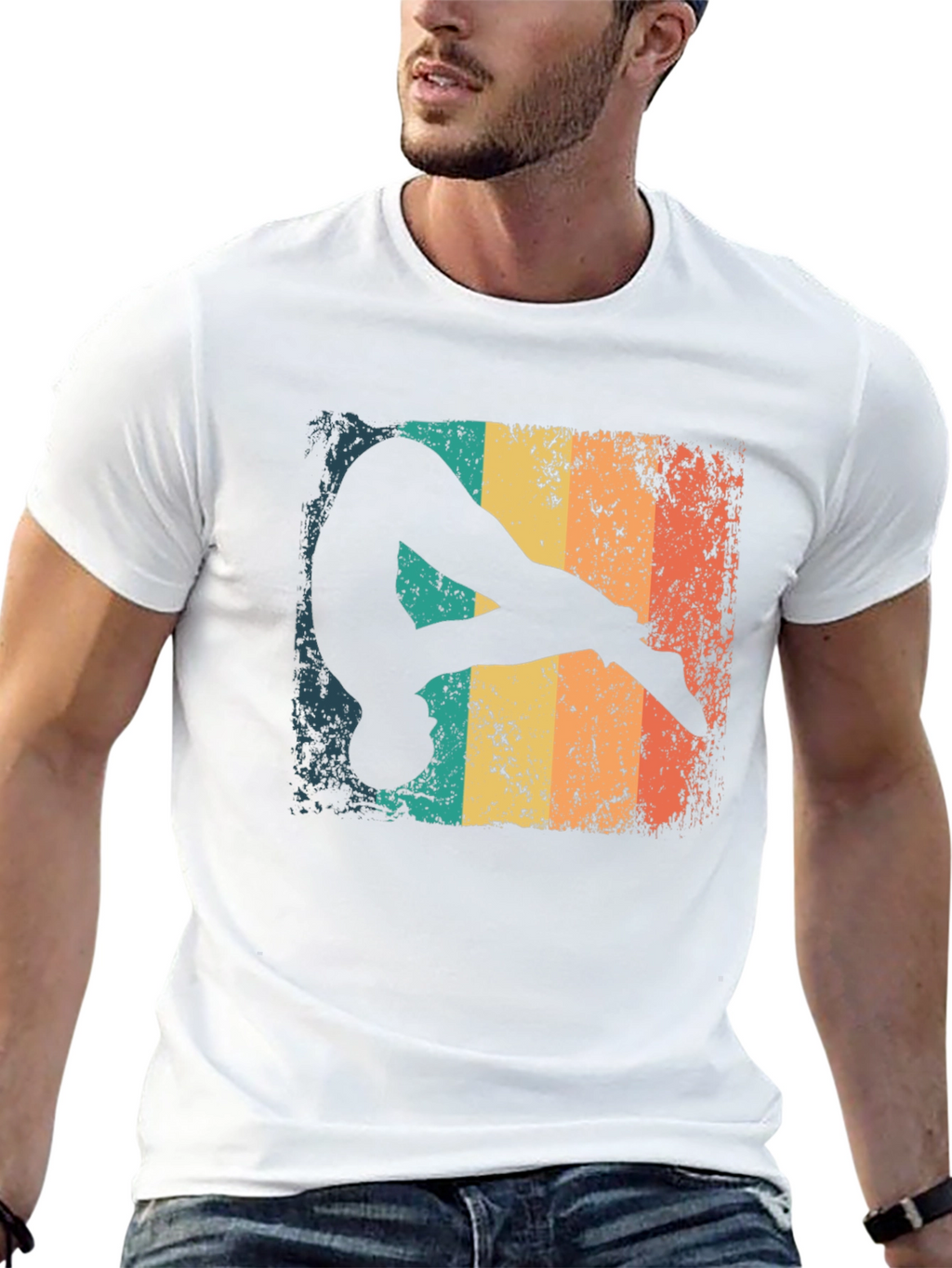 Retro Gymnast Graphic T-Shirt