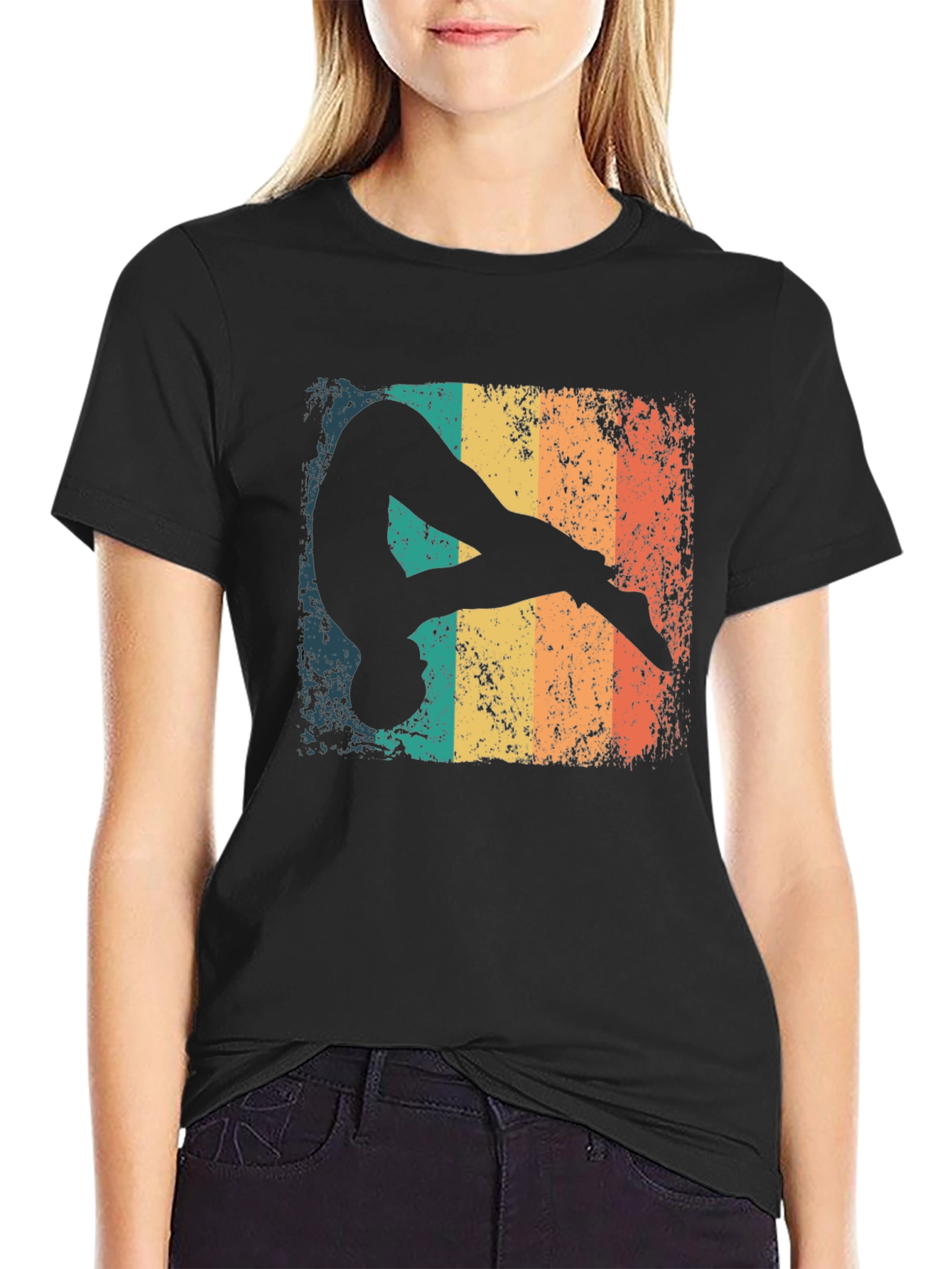 Retro Gymnast Graphic T-Shirt