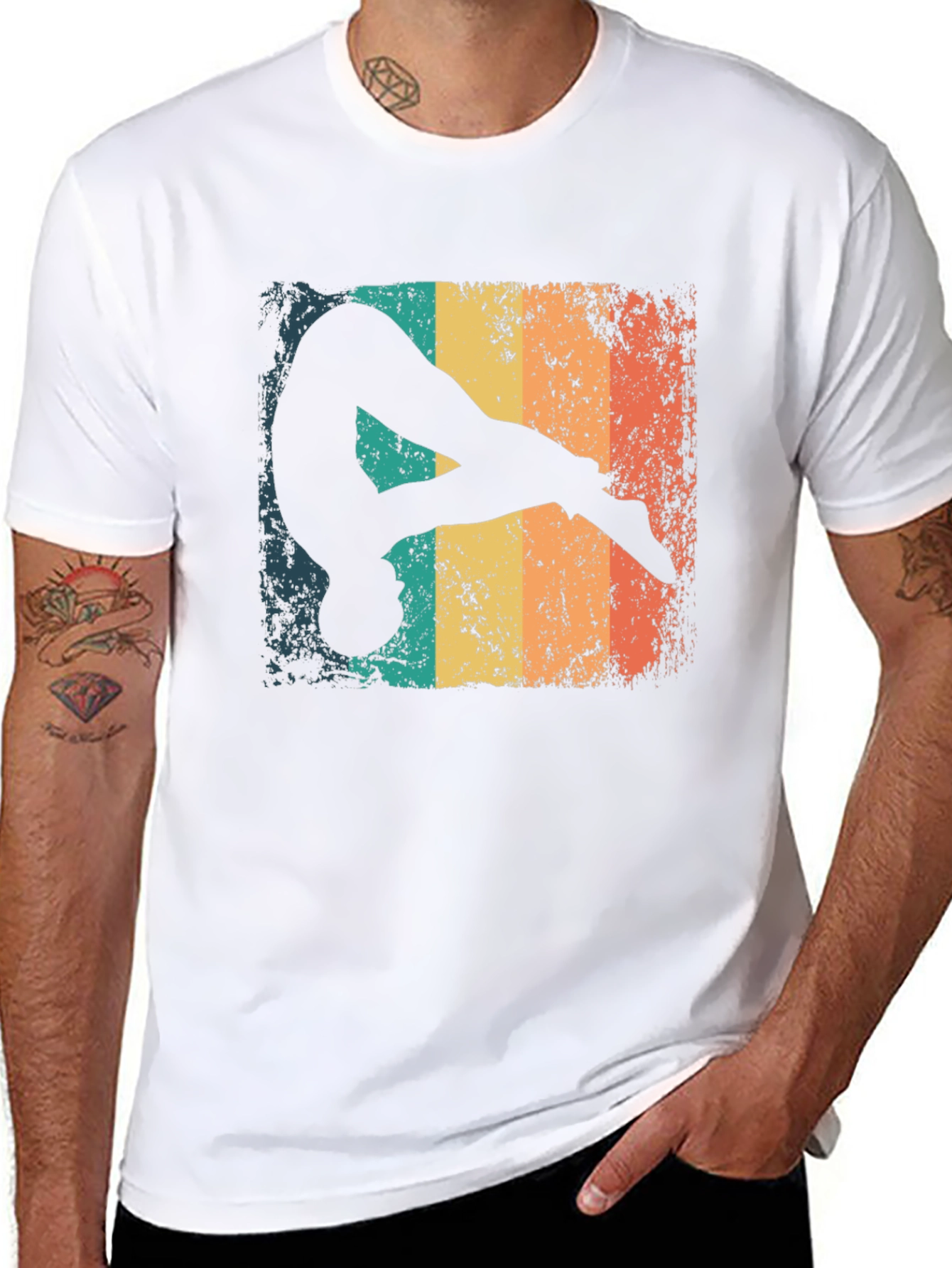 Retro Gymnast Graphic T-Shirt