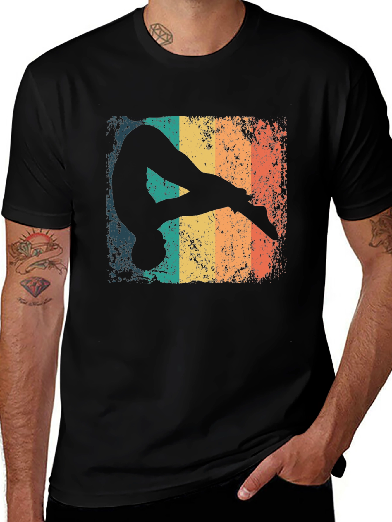Retro Gymnast Graphic T-Shirt
