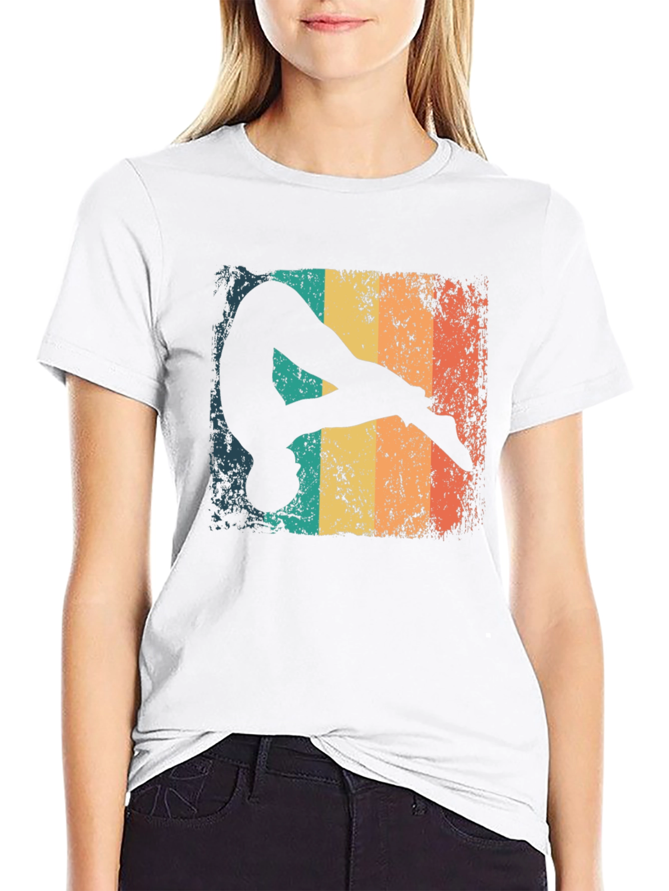 Retro Gymnast Graphic T-Shirt