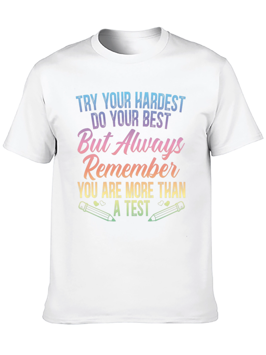Inspirational More Than A Test Black T-Shirt