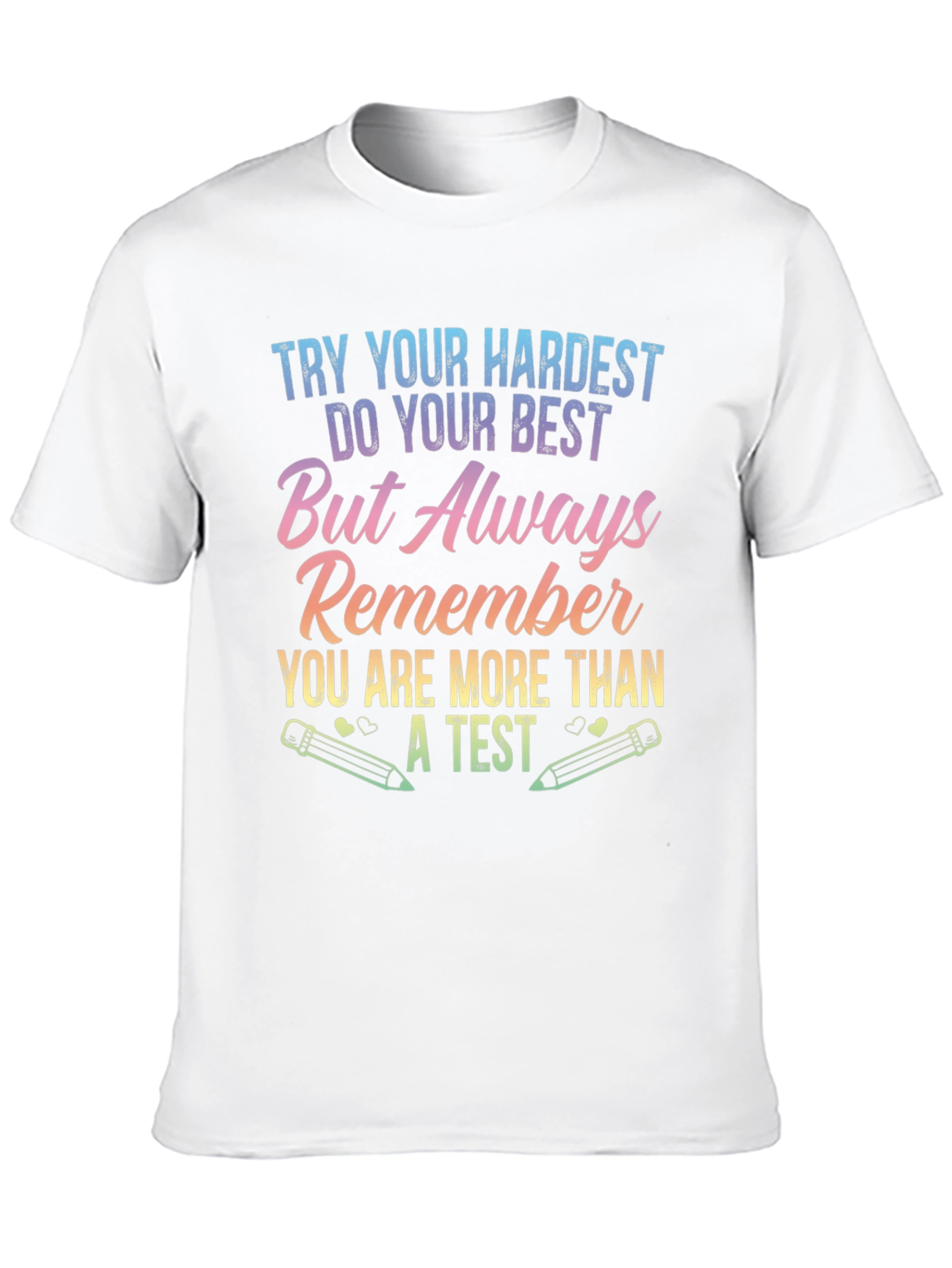 Inspirational More Than A Test Black T-Shirt