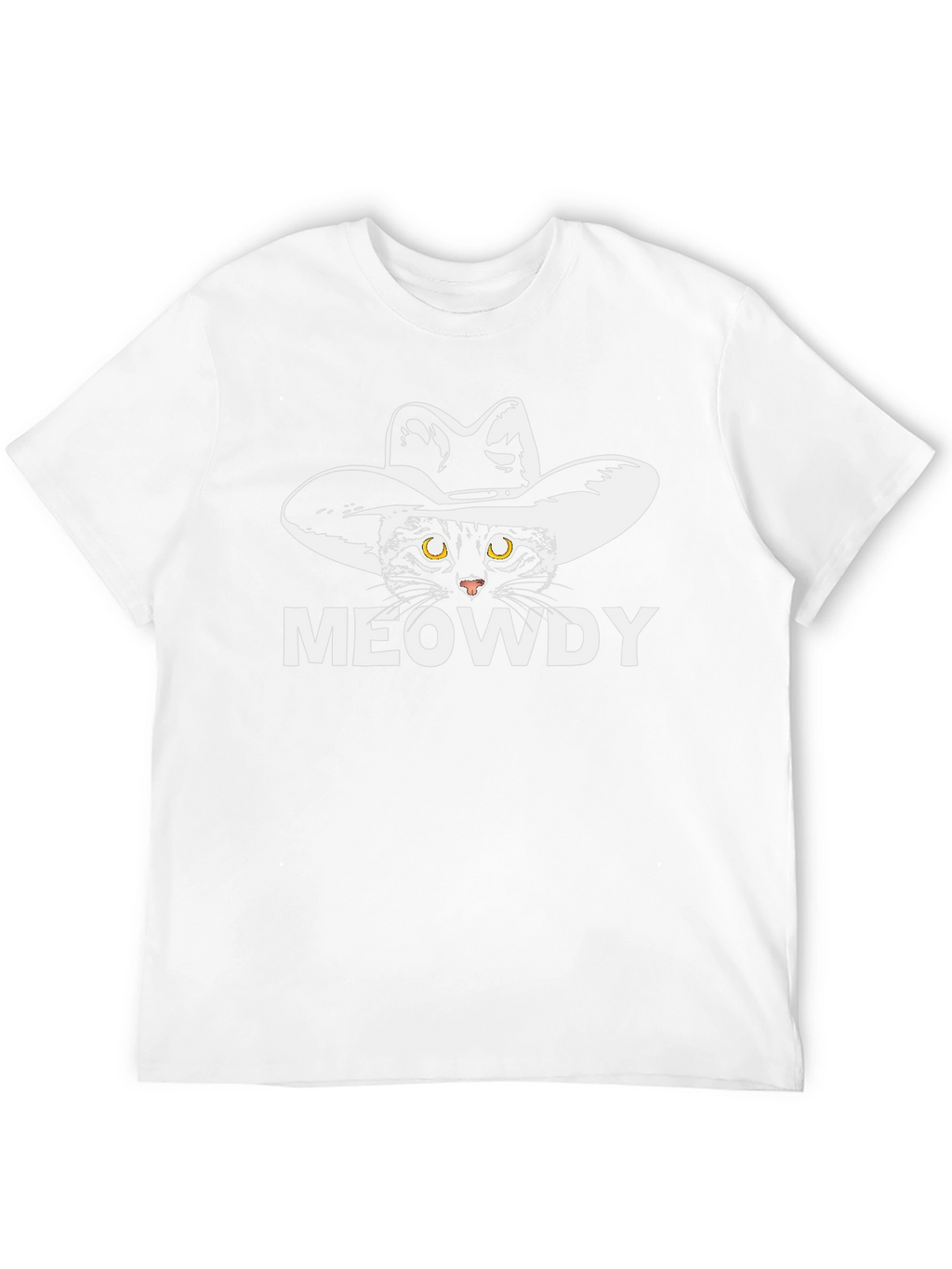 Meowdy Cat Cowboy T-Shirt - Unique Graphic Tee