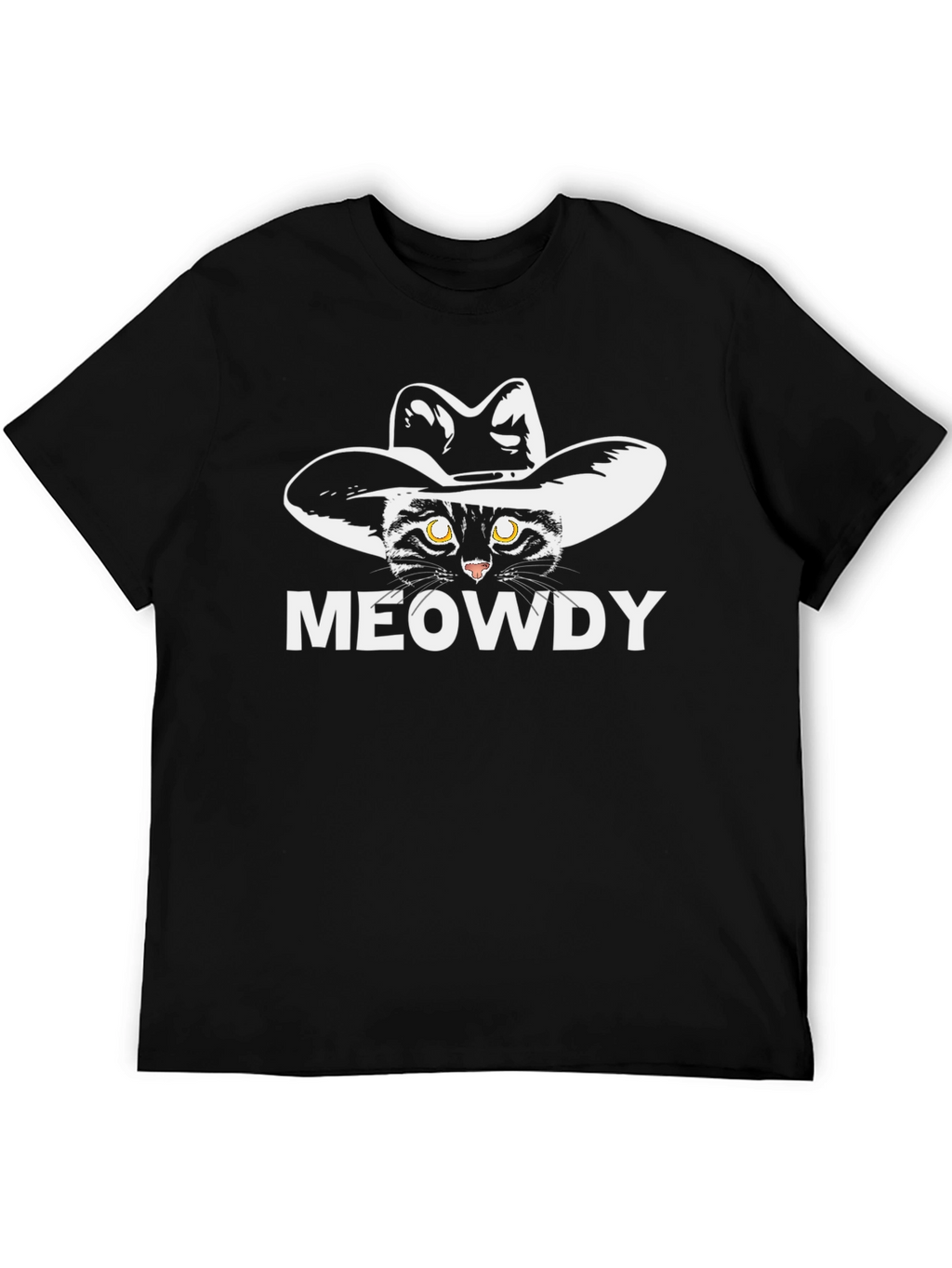 Meowdy Cat Cowboy T-Shirt - Unique Graphic Tee