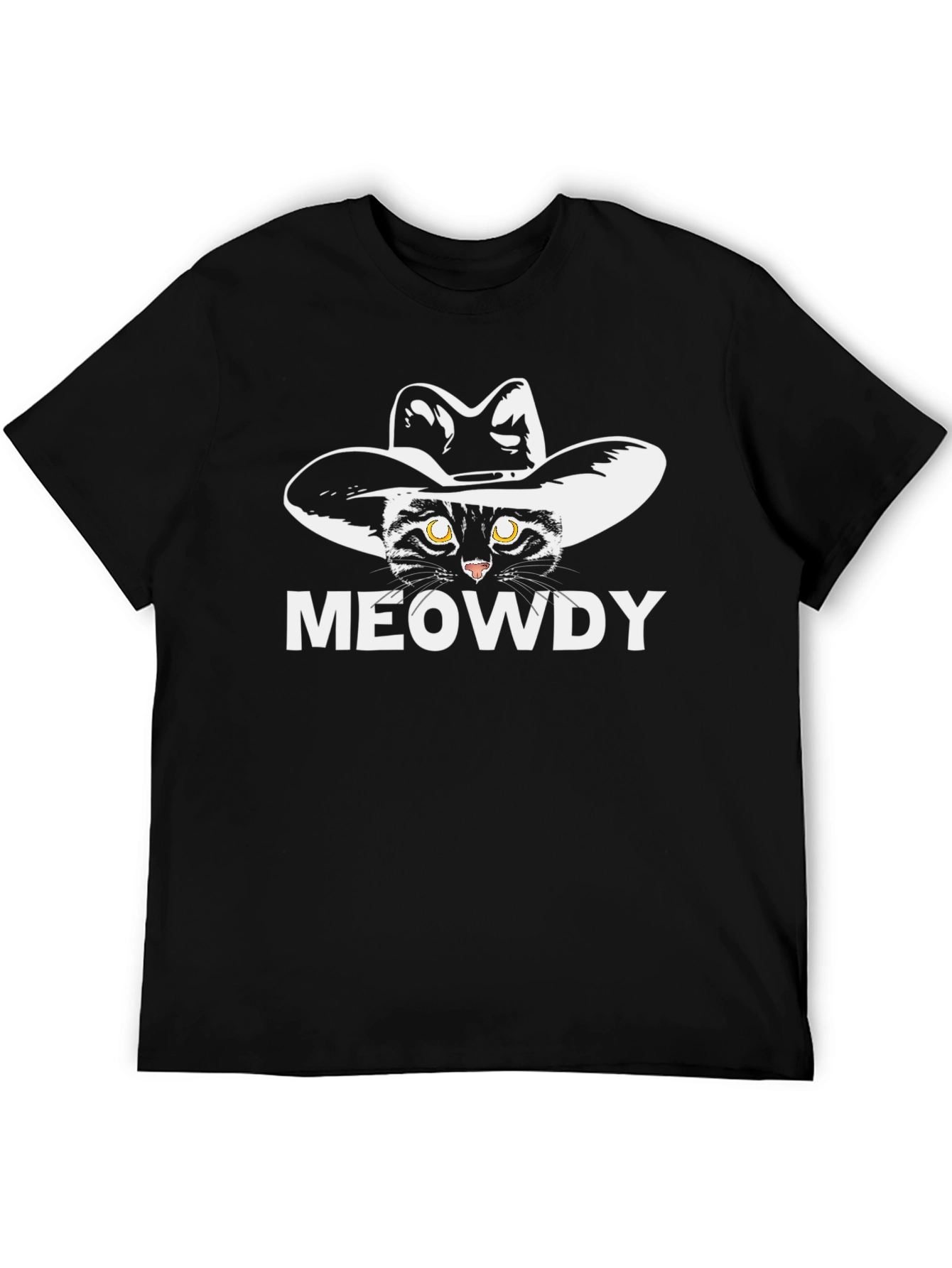 Meowdy Cat Cowboy T-Shirt - Unique Graphic Tee