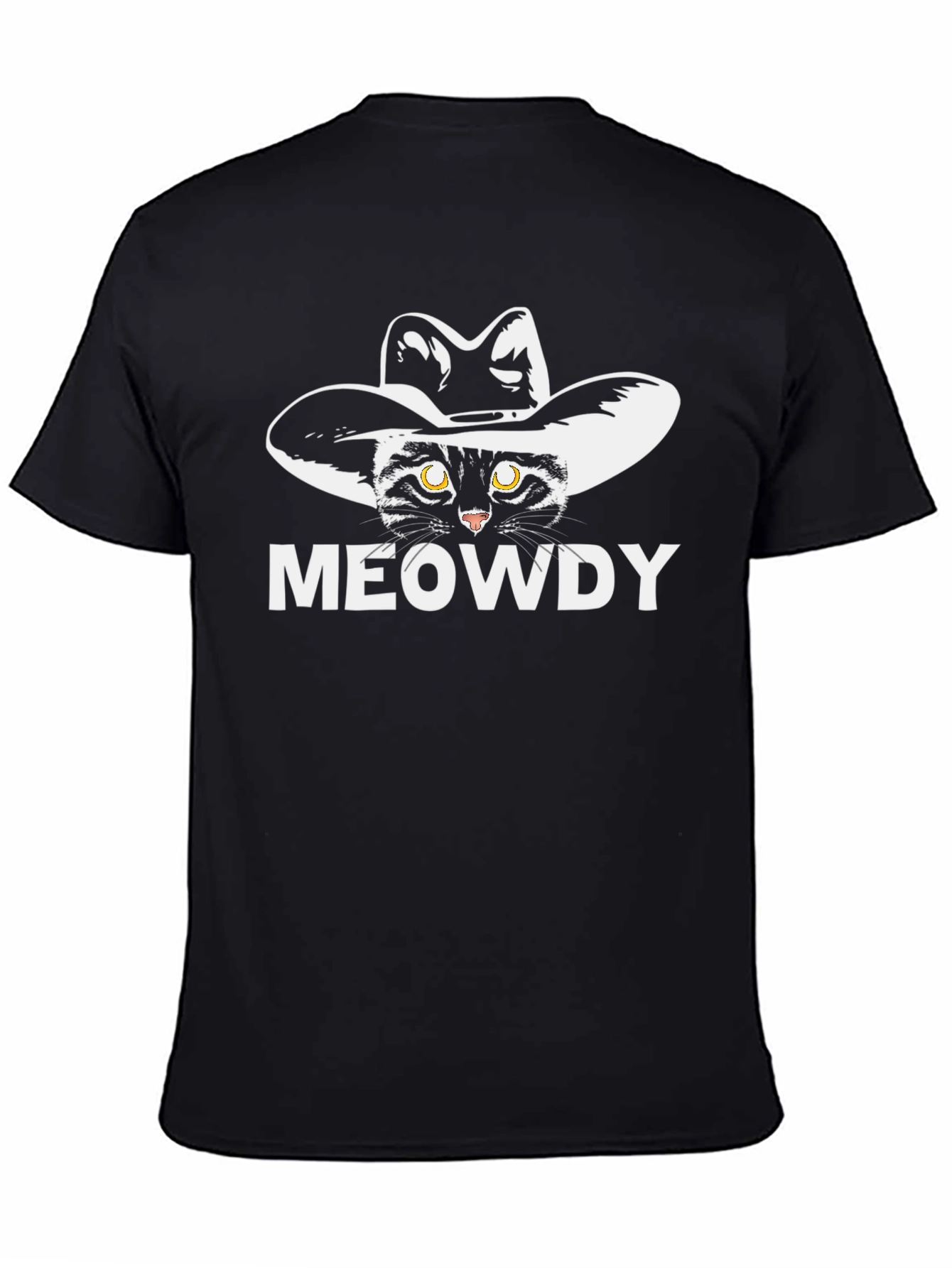 Meowdy Cat Cowboy T-Shirt - Unique Graphic Tee