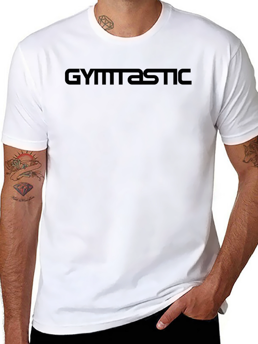 GYMNASTIC Black T-Shirt - Stylish & Comfortable