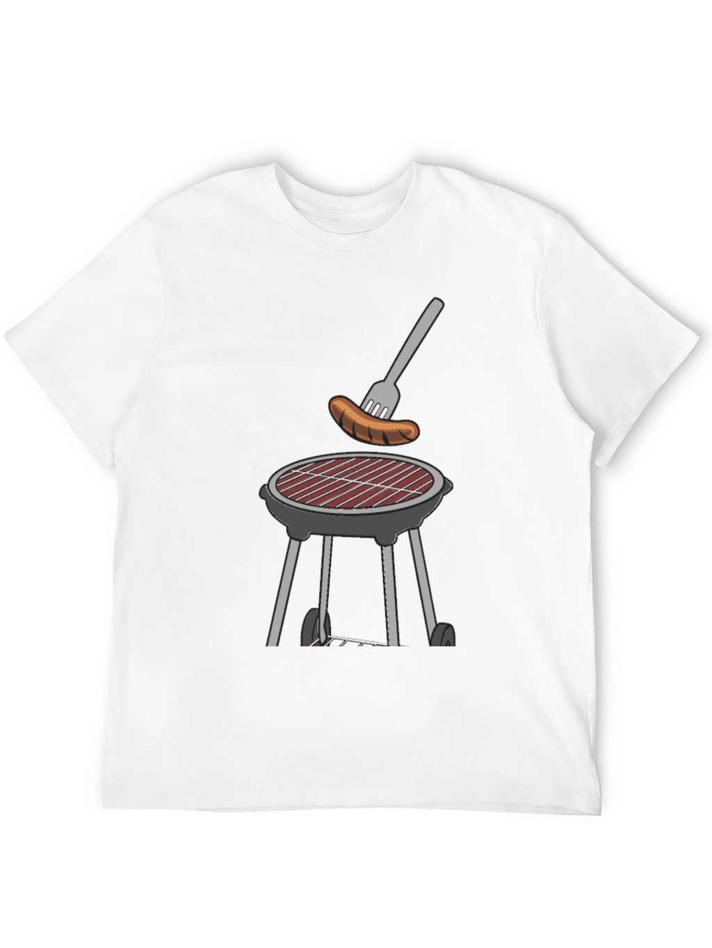 BBQ Grill & Sausage Graphic Tee - Black