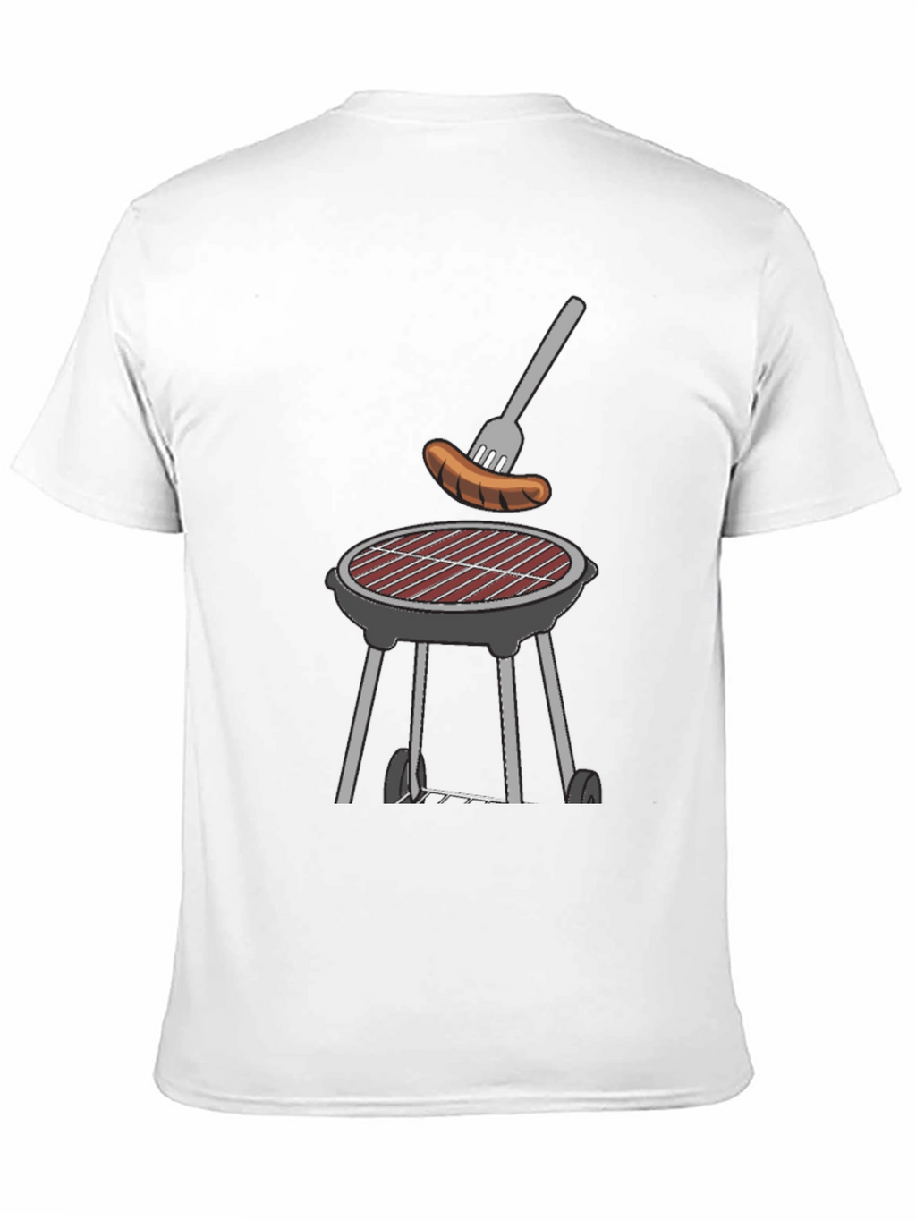 BBQ Grill & Sausage Graphic Tee - Black