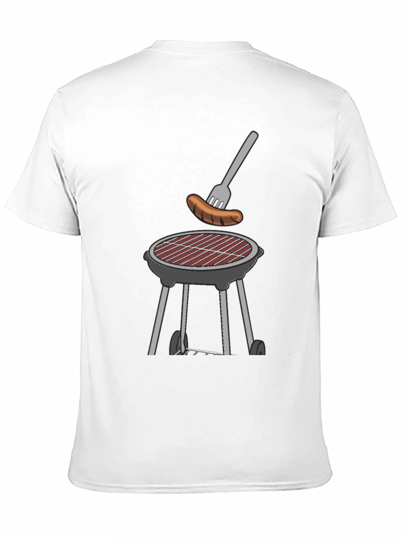 BBQ Grill & Sausage Graphic Tee - Black