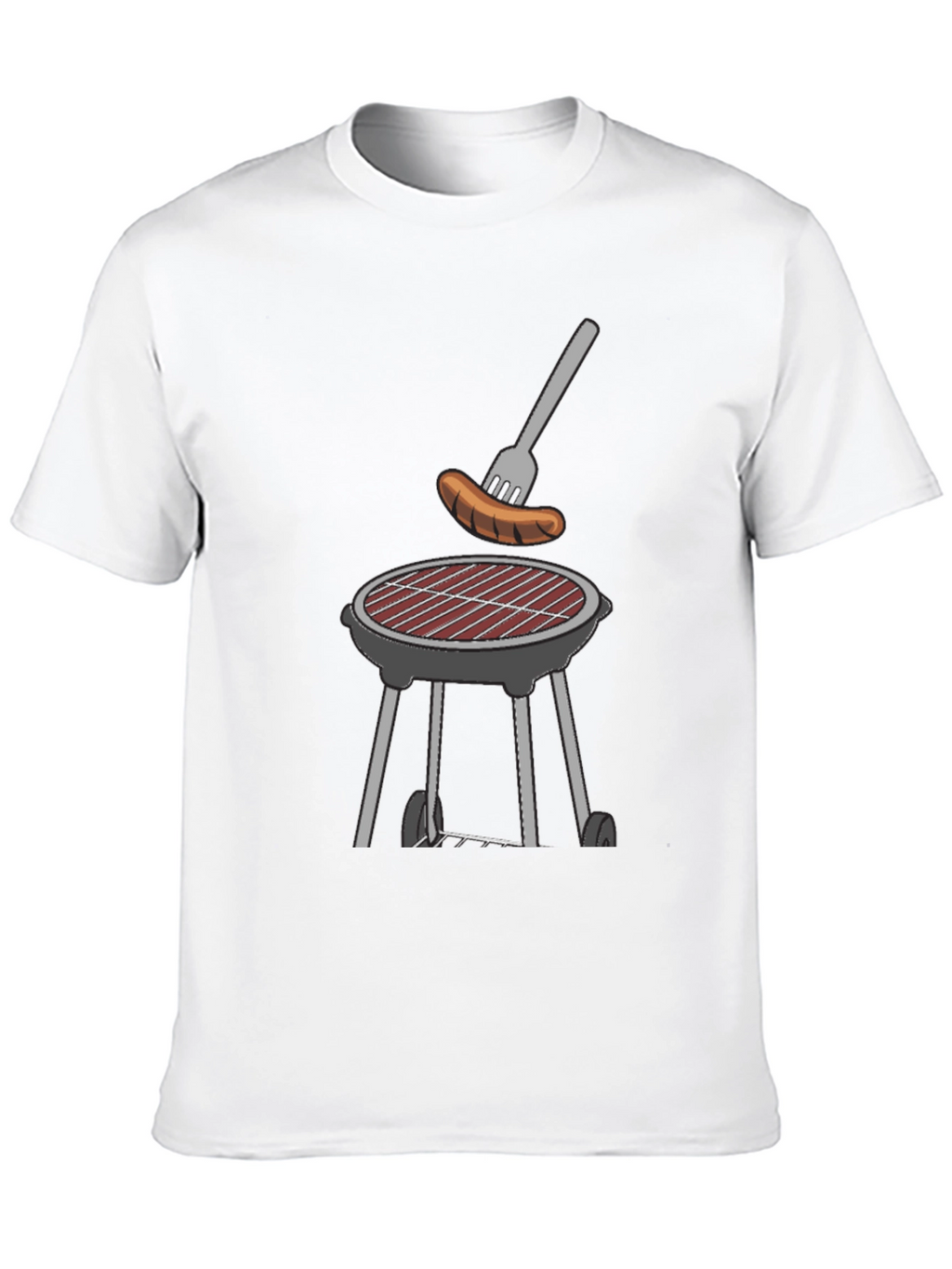 BBQ Grill & Sausage Graphic Tee - Black
