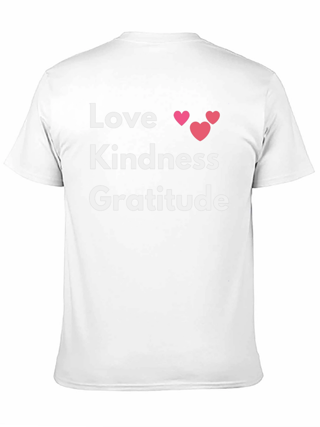Love Kindness Gratitude Graphic Tee - Black