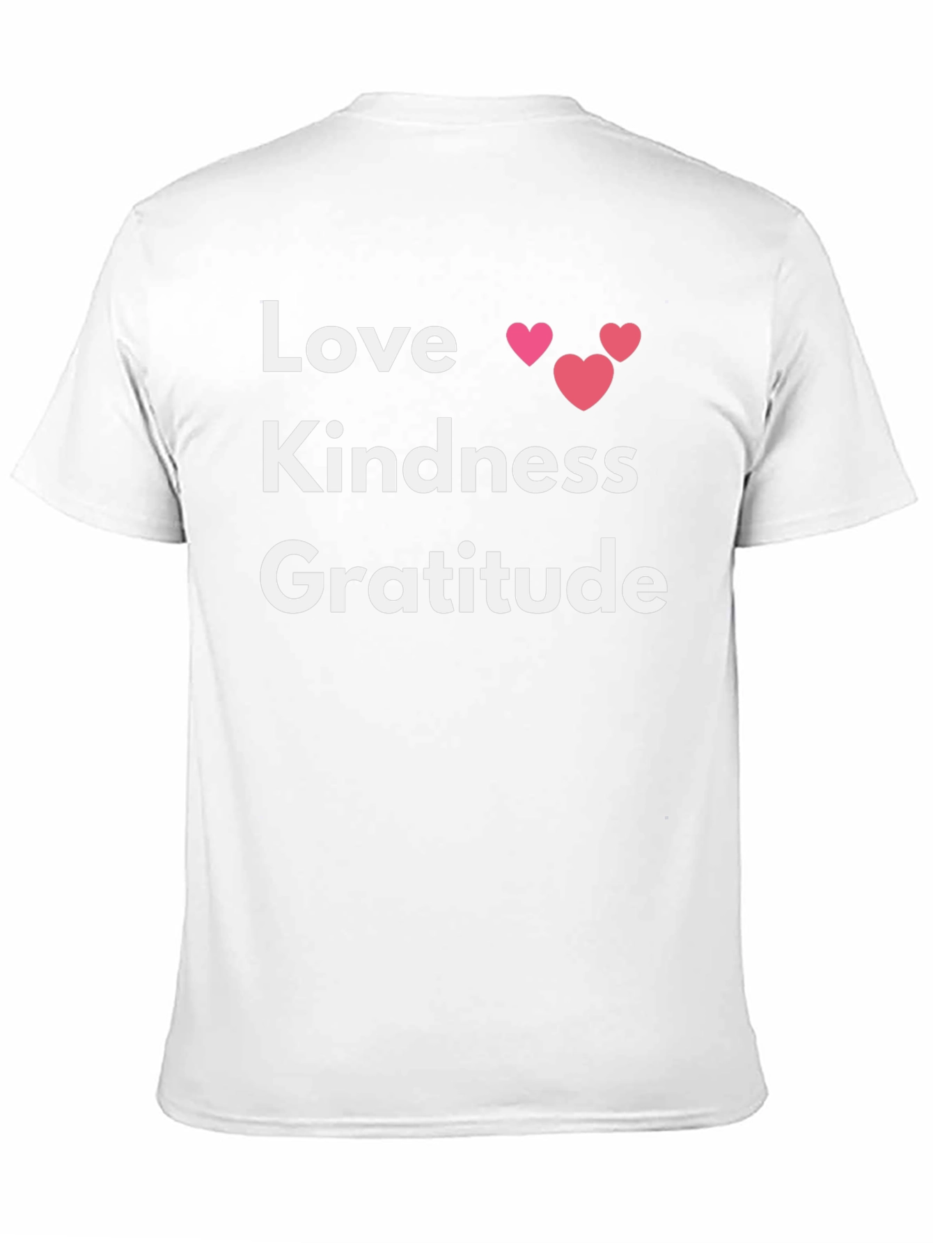 Love Kindness Gratitude Graphic Tee - Black