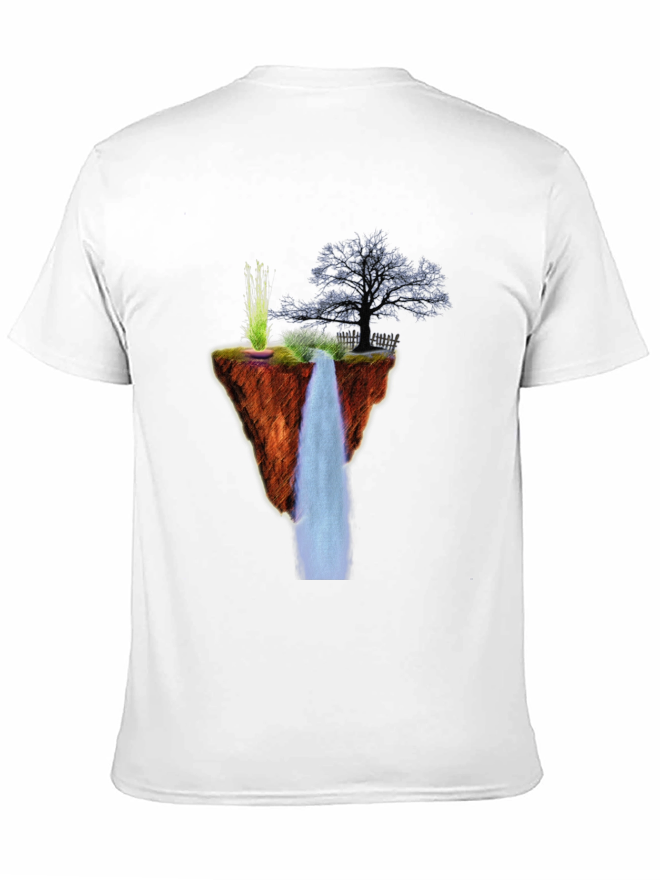 Floating Island Waterfall Graphic Tee