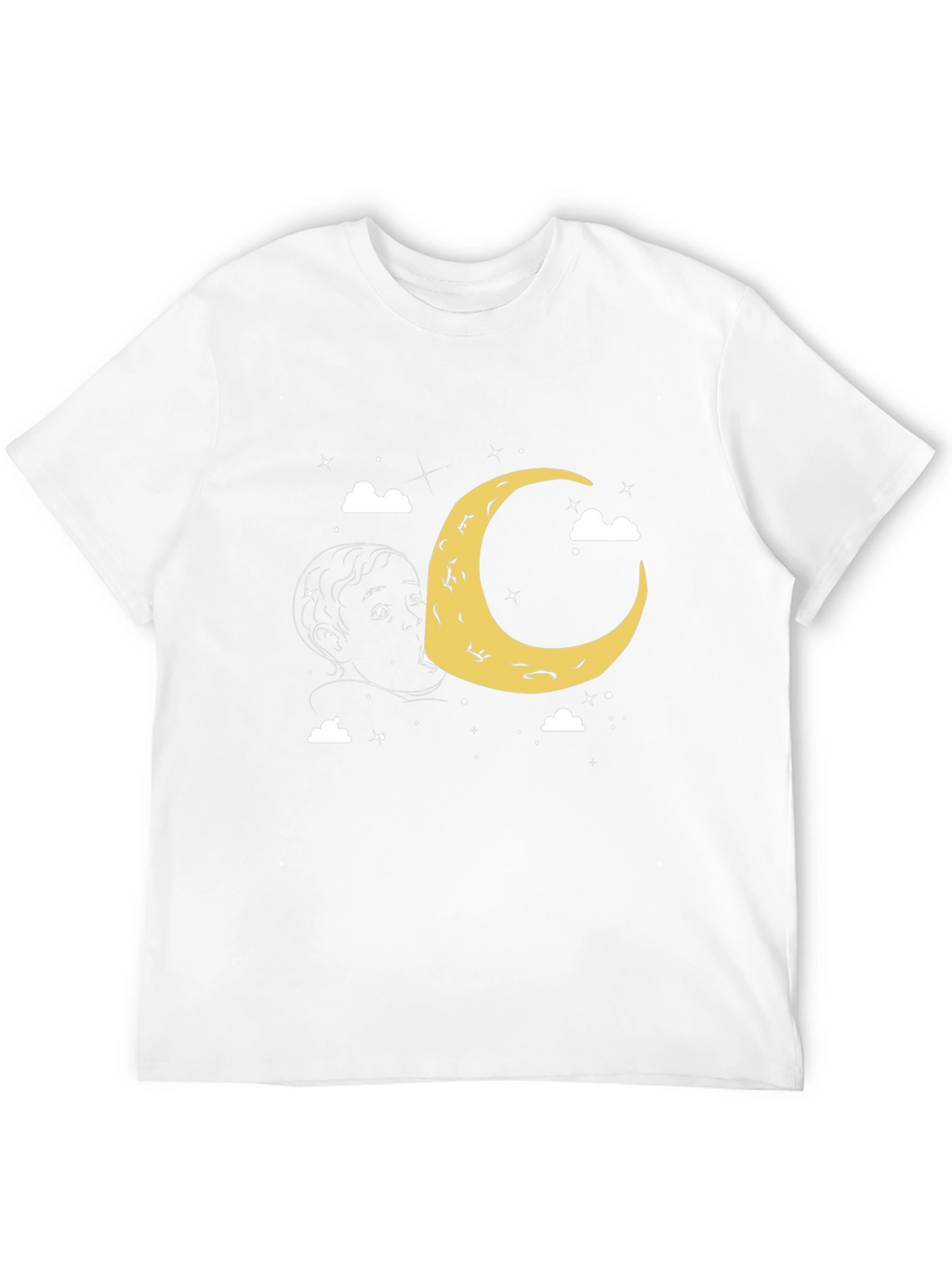 Moon Eater Graphic Tee - Black Cotton T-Shirt
