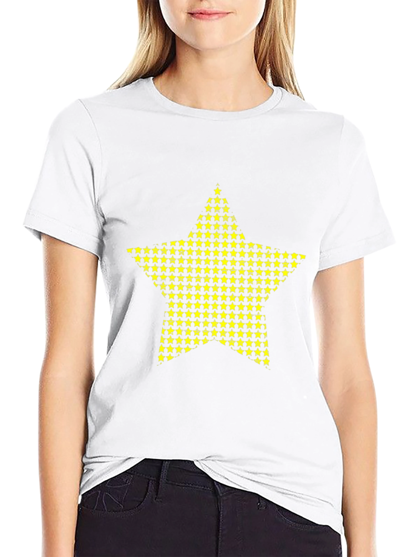 Starry Star Black T-Shirt - Casual Style