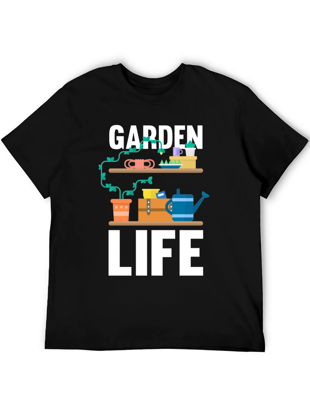 Garden Life Graphic Tee - Black Unisex T-Shirt