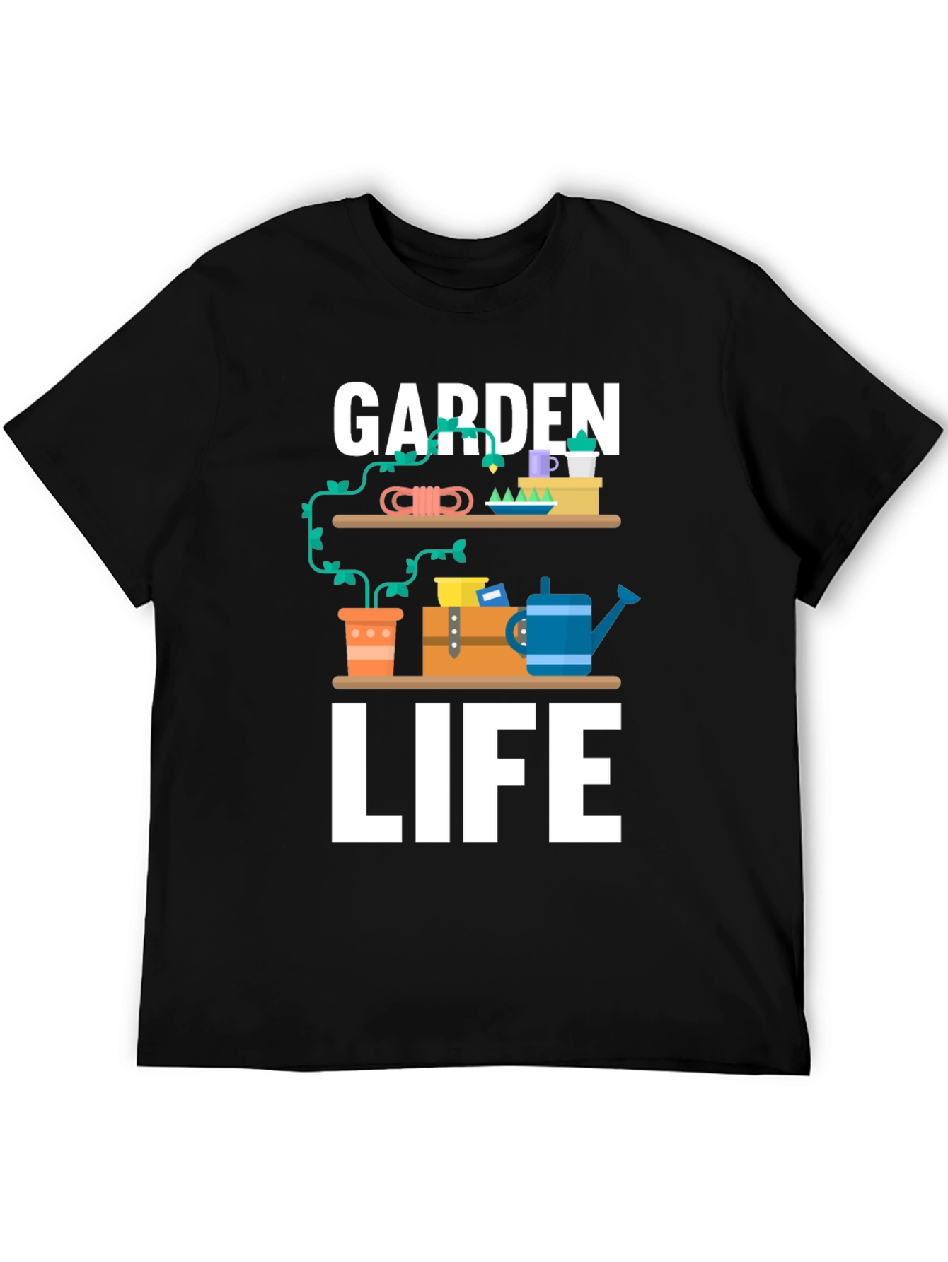 Garden Life Graphic Tee - Black Unisex T-Shirt