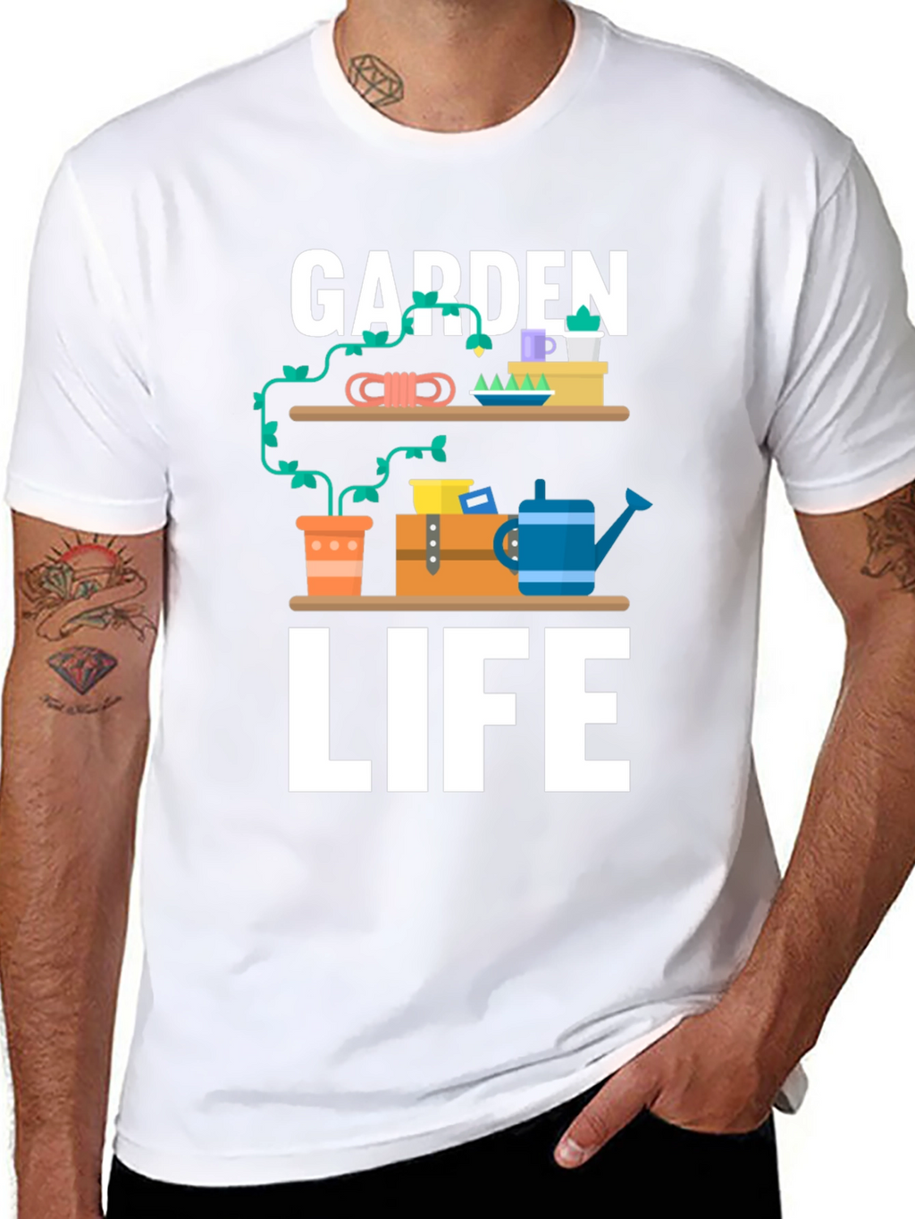 Garden Life Graphic Tee - Black Unisex T-Shirt