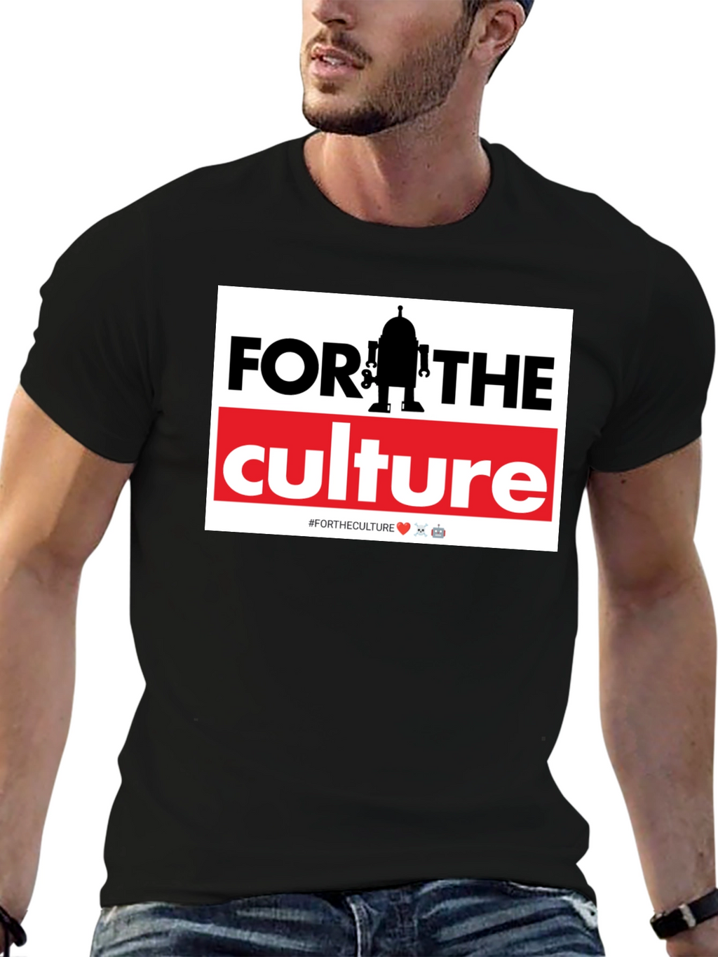 For The Culture Robot Graphic T-Shirt