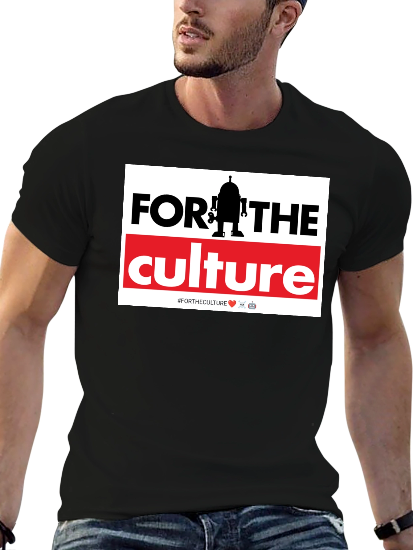 For The Culture Robot Graphic T-Shirt