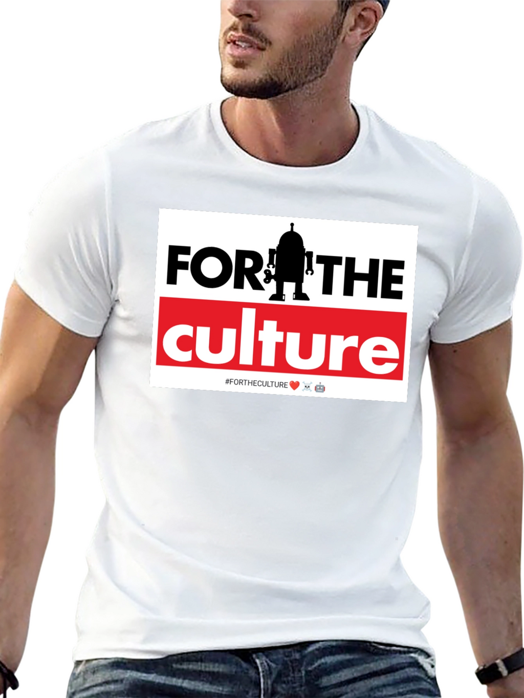 For The Culture Robot Graphic T-Shirt