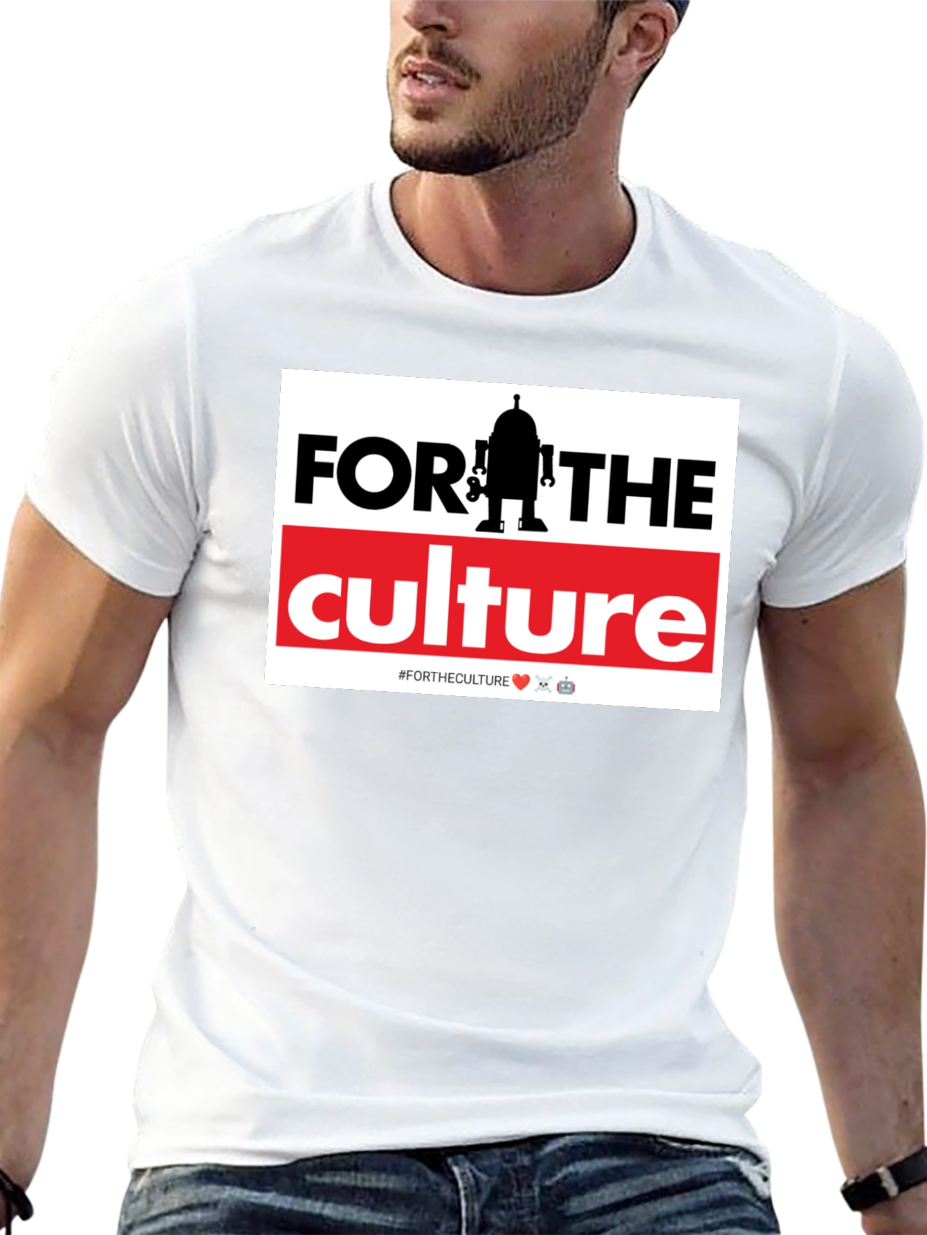 For The Culture Robot Graphic T-Shirt