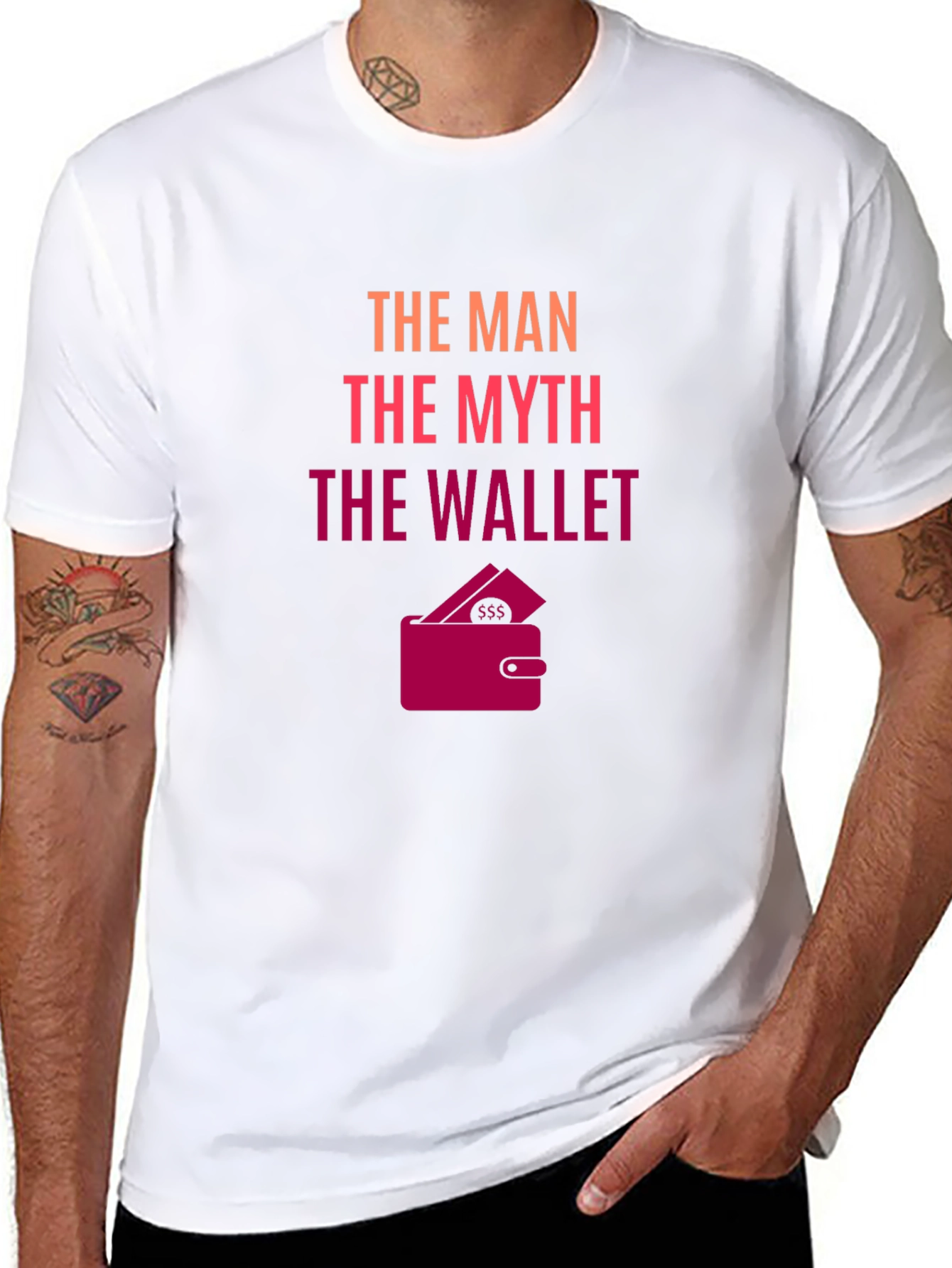 The Man The Myth The Wallet - Novelty T-Shirt