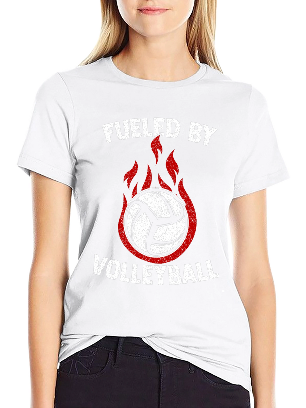 Fueled By Volleyball Graphic Tee
